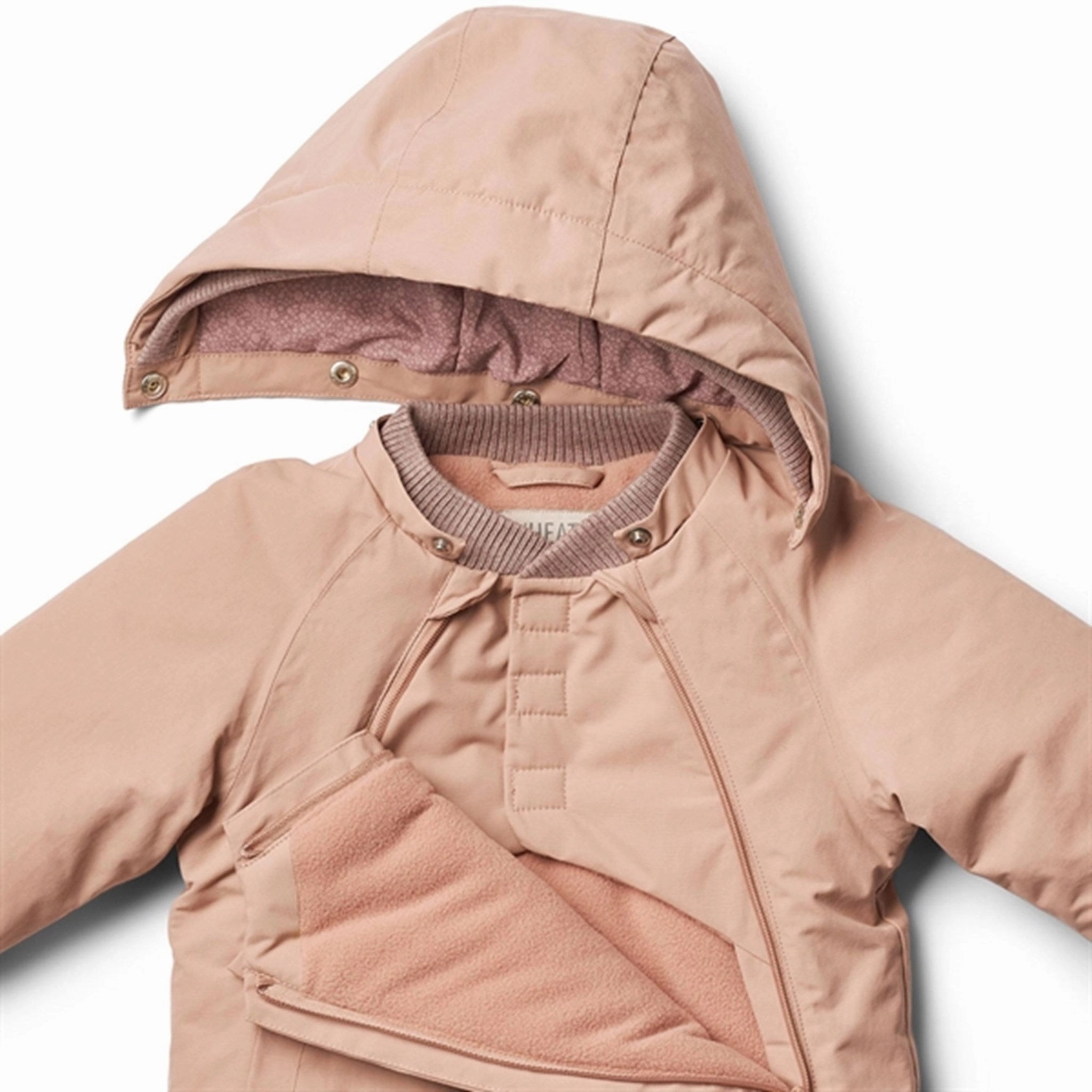 Wheat Jacket Sascha Tech Rose Dawn Stand Collar