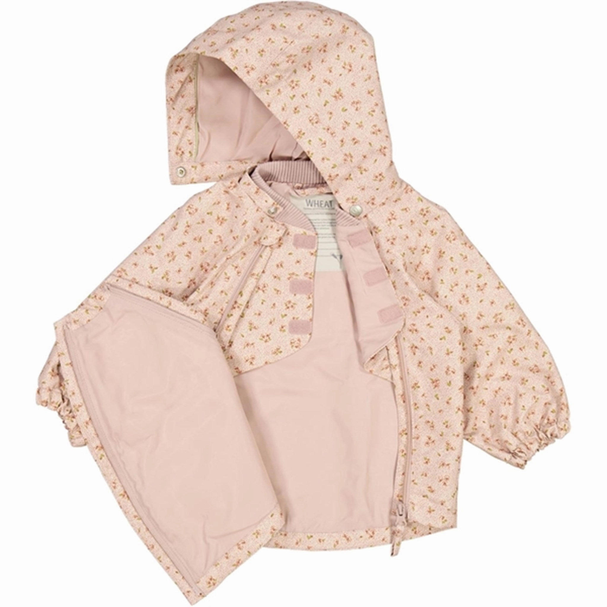 Minimal Detail Wheat Jacket Sveo Tech Rose Flowers