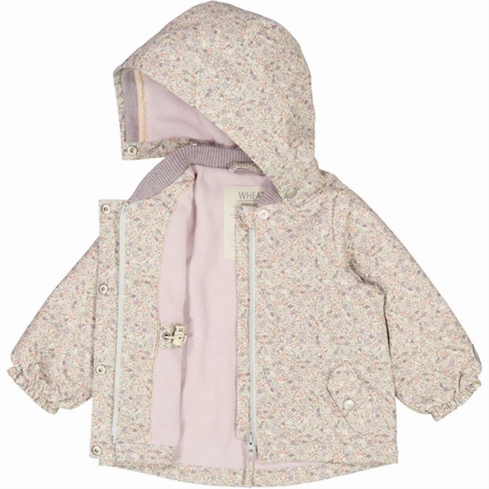 Light Day Jacket Wheat Jacket w. Fleece Gry Tech Highrise Flowers