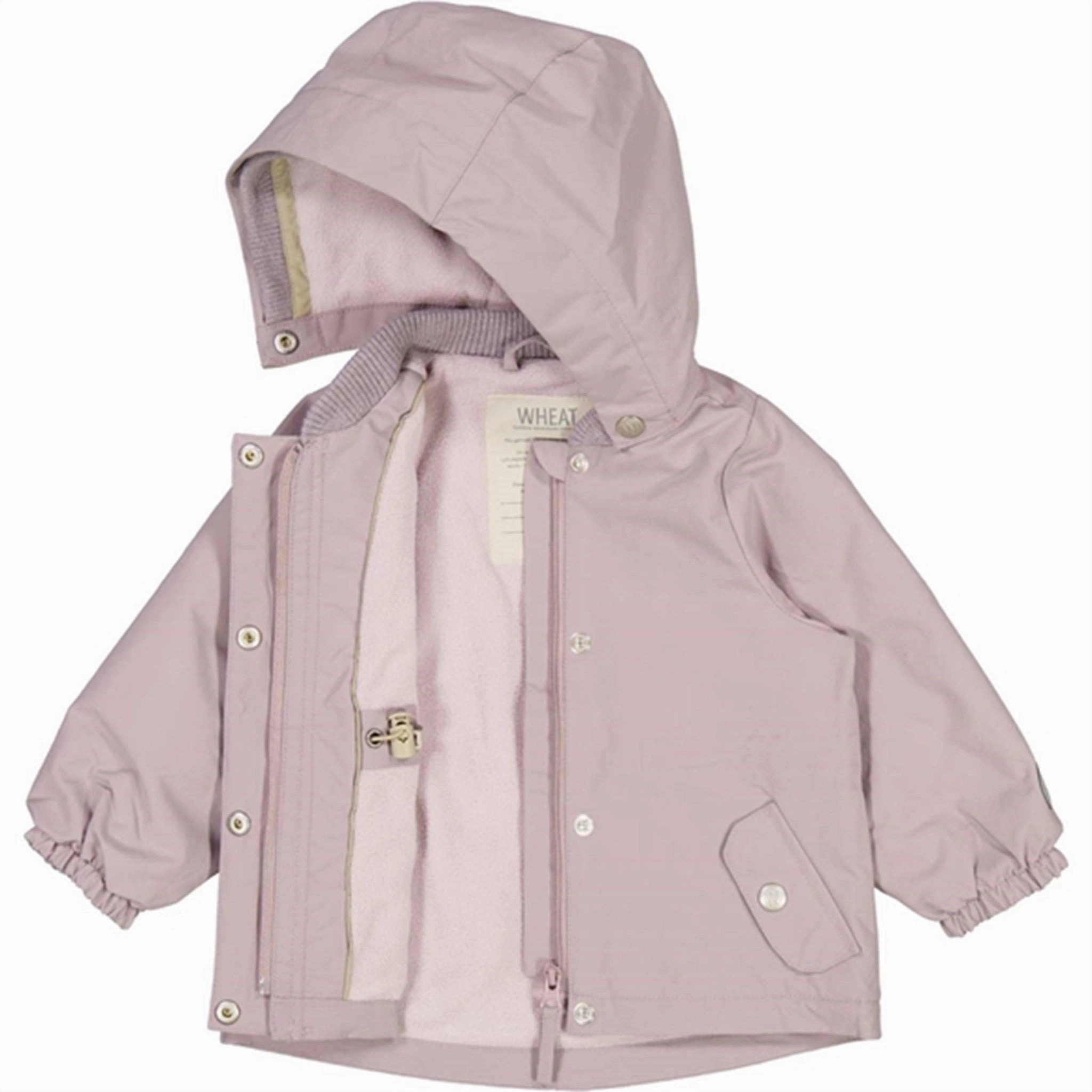 Layered Collar Wheat Jacket w. Fleece Gry Tech Purple Dove