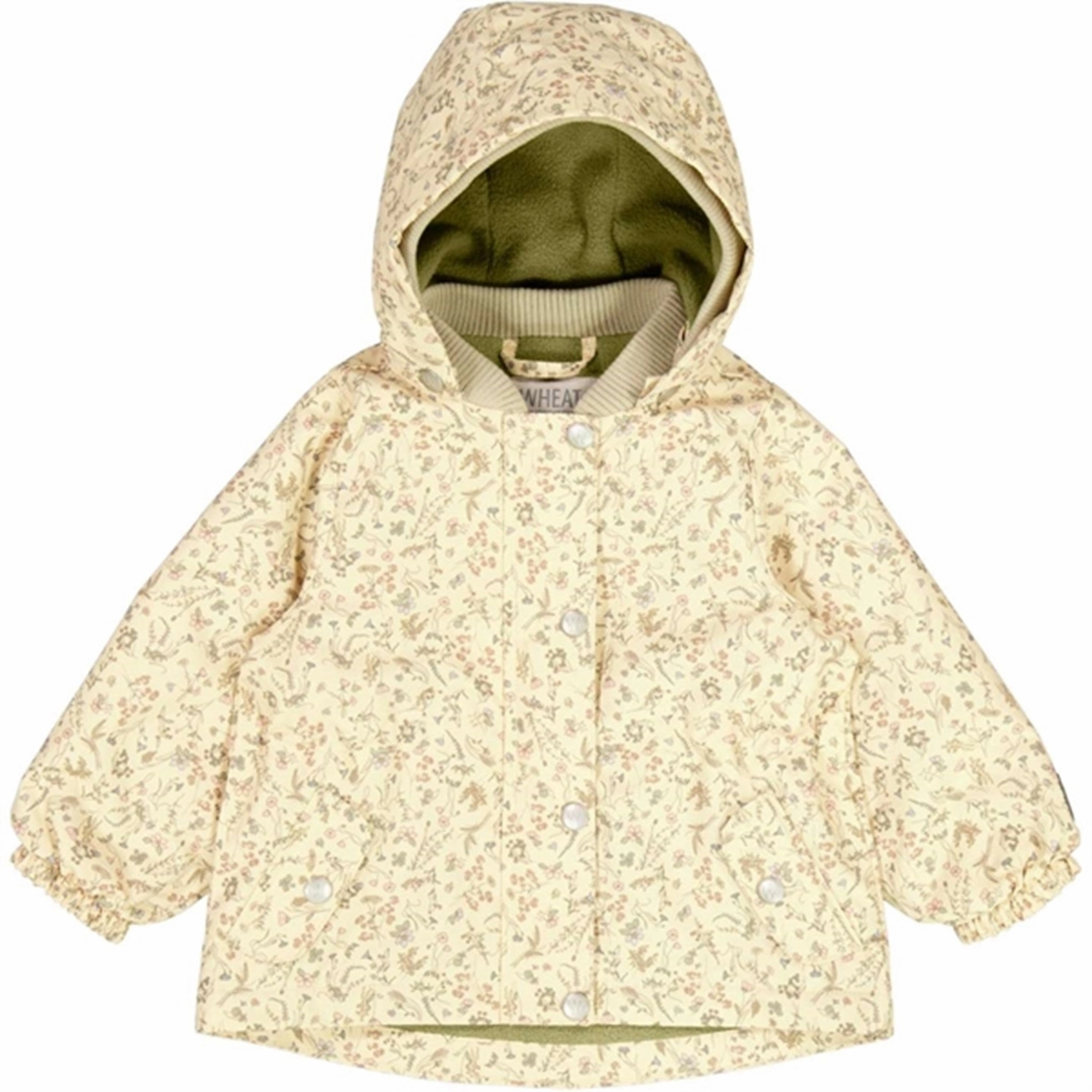 Wheat Jacket w. Fleece Gry Tech Wild Flowers Odor Resistant Tech HybridLayerCompatibility