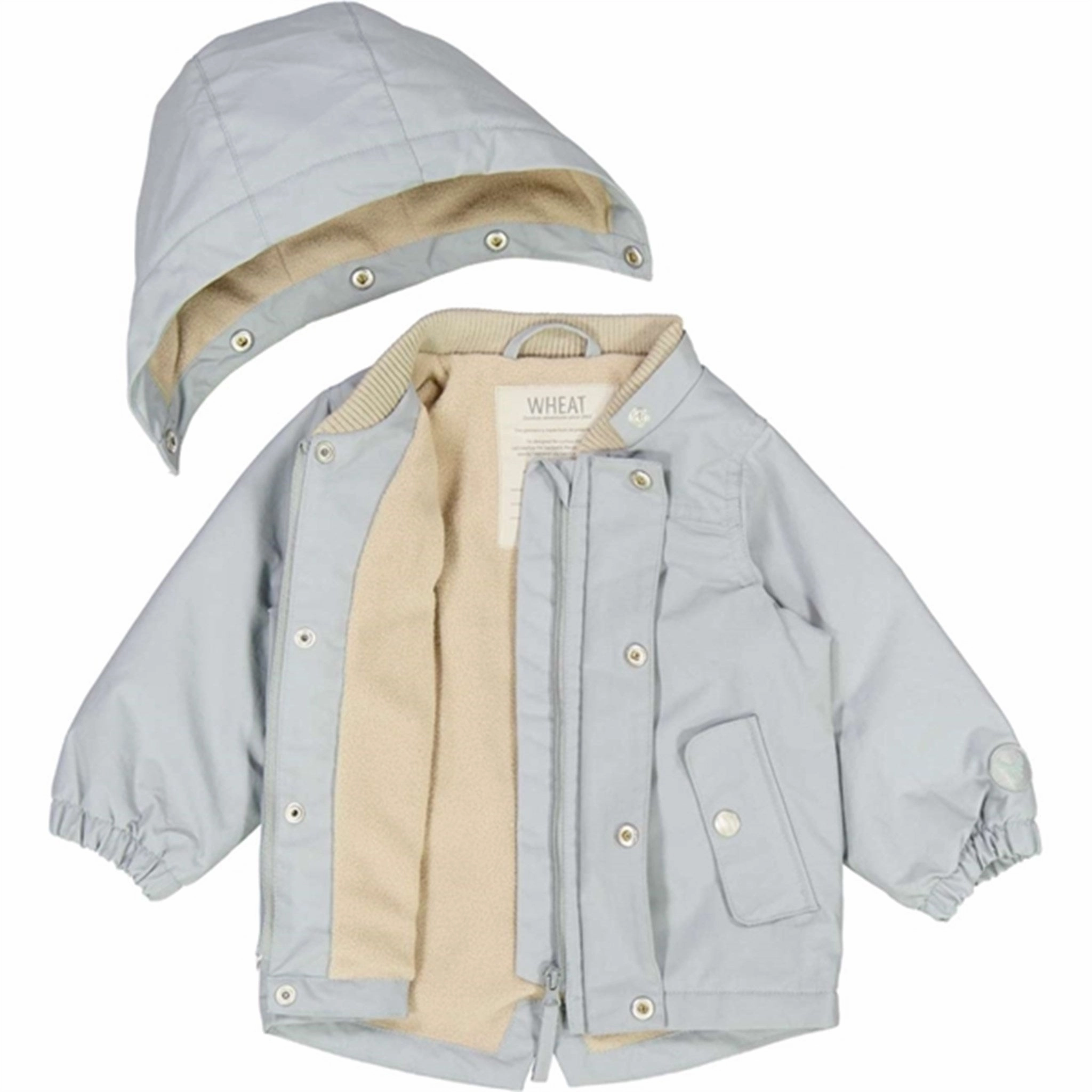 AntiPilling Finish Wheat Jacket w. Fleece Karl Tech Cloudy Sky