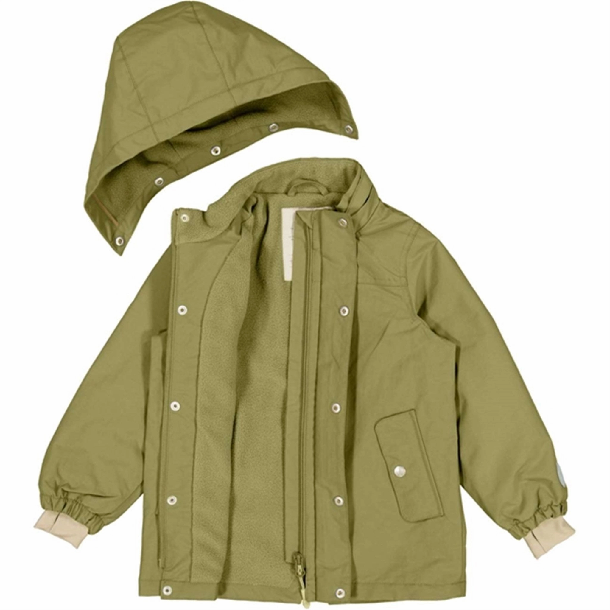 RecycledPolyester Wheat Jacket w. Fleece Karl Tech Heather Green