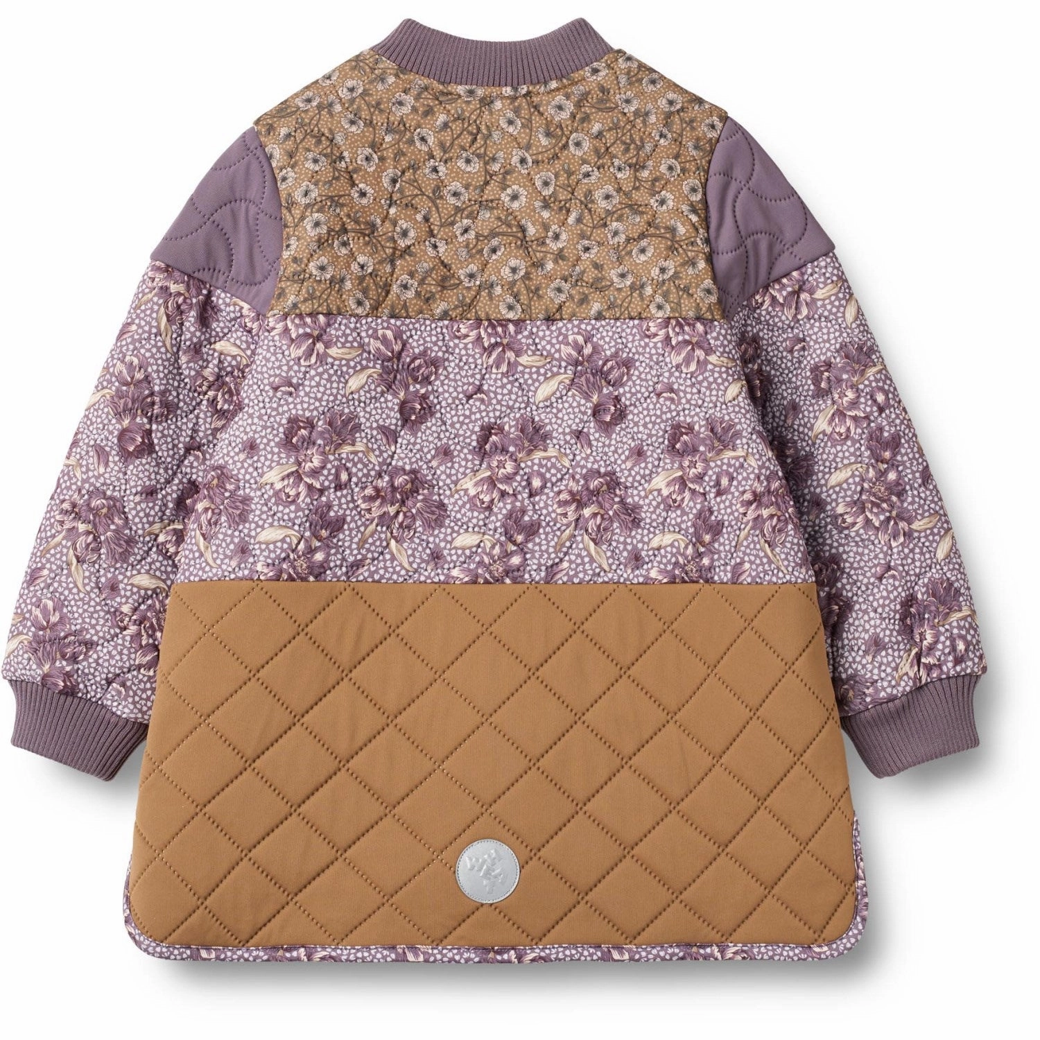 Ergonomic Shoulder Fit NonRestrictive Cut Wheat Lilac Tulips Thermo Jacket Hadis