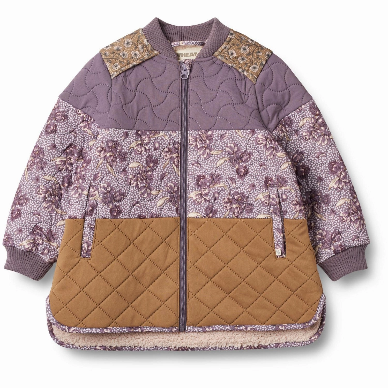 Wheat Lilac Tulips Thermo Jacket Hadis Adjustable Cuffs Outdoor Adventure Wear