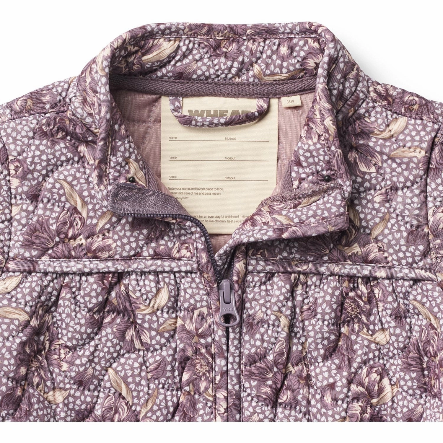 Windproof Design Wheat Lilac Tulips Thermo Jacket Thilde