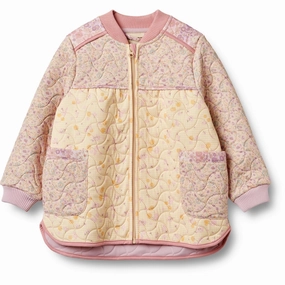 Wheat Pansies Thermo Jacket Liv Reinforced Elbows Water Repellent Coating