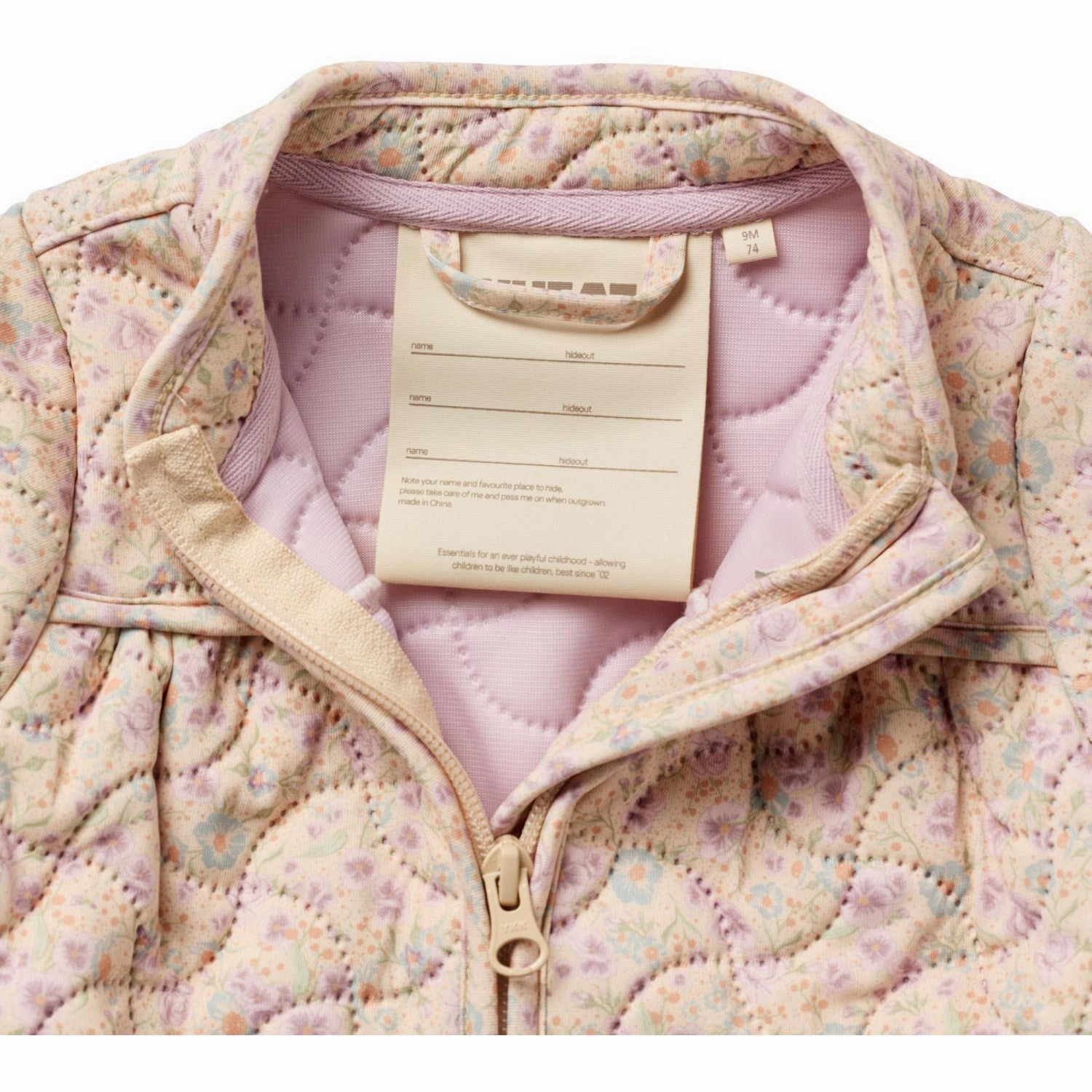 Wheat Pansies Thermo Jacket Tilde Essential City Look