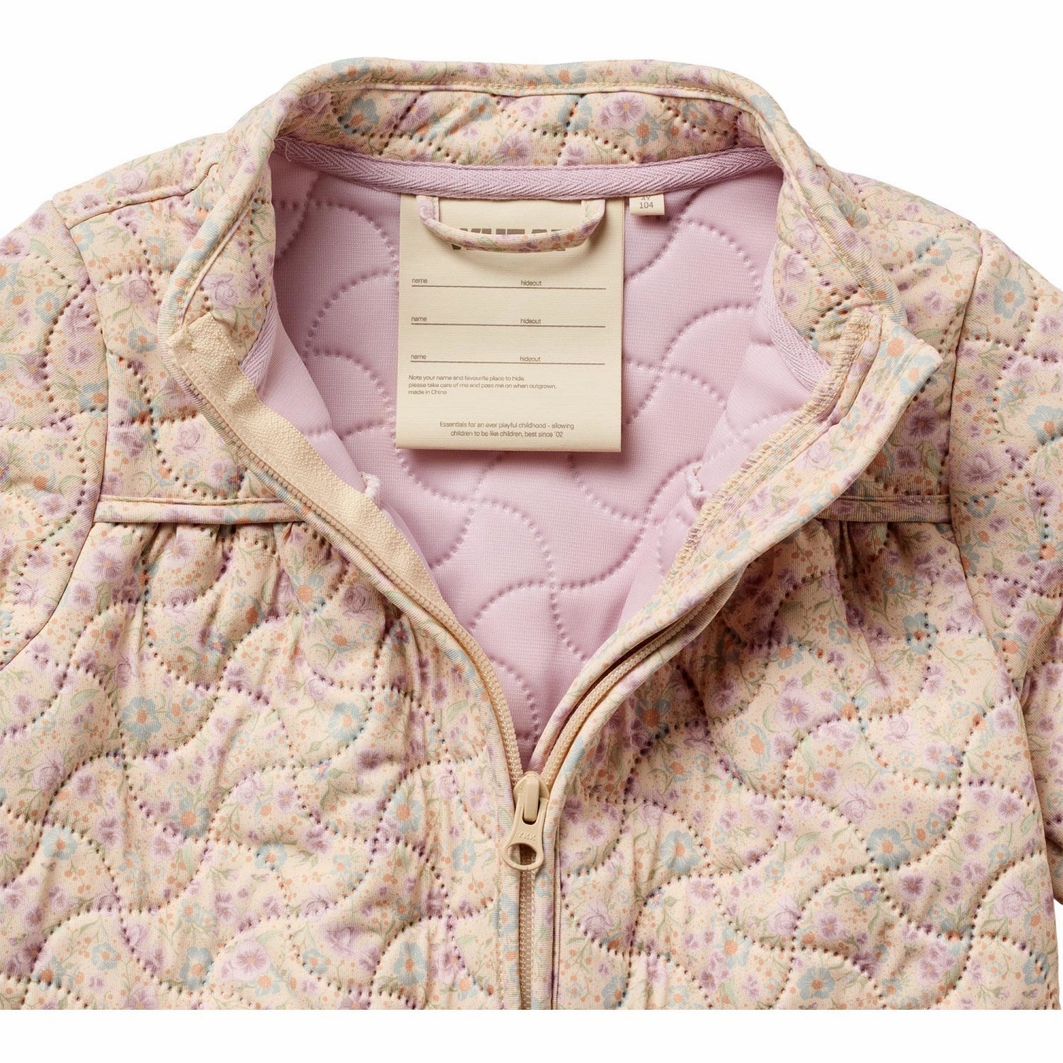 Easy Fit Piece Wheat Pansies Thermo Jacket Tilde