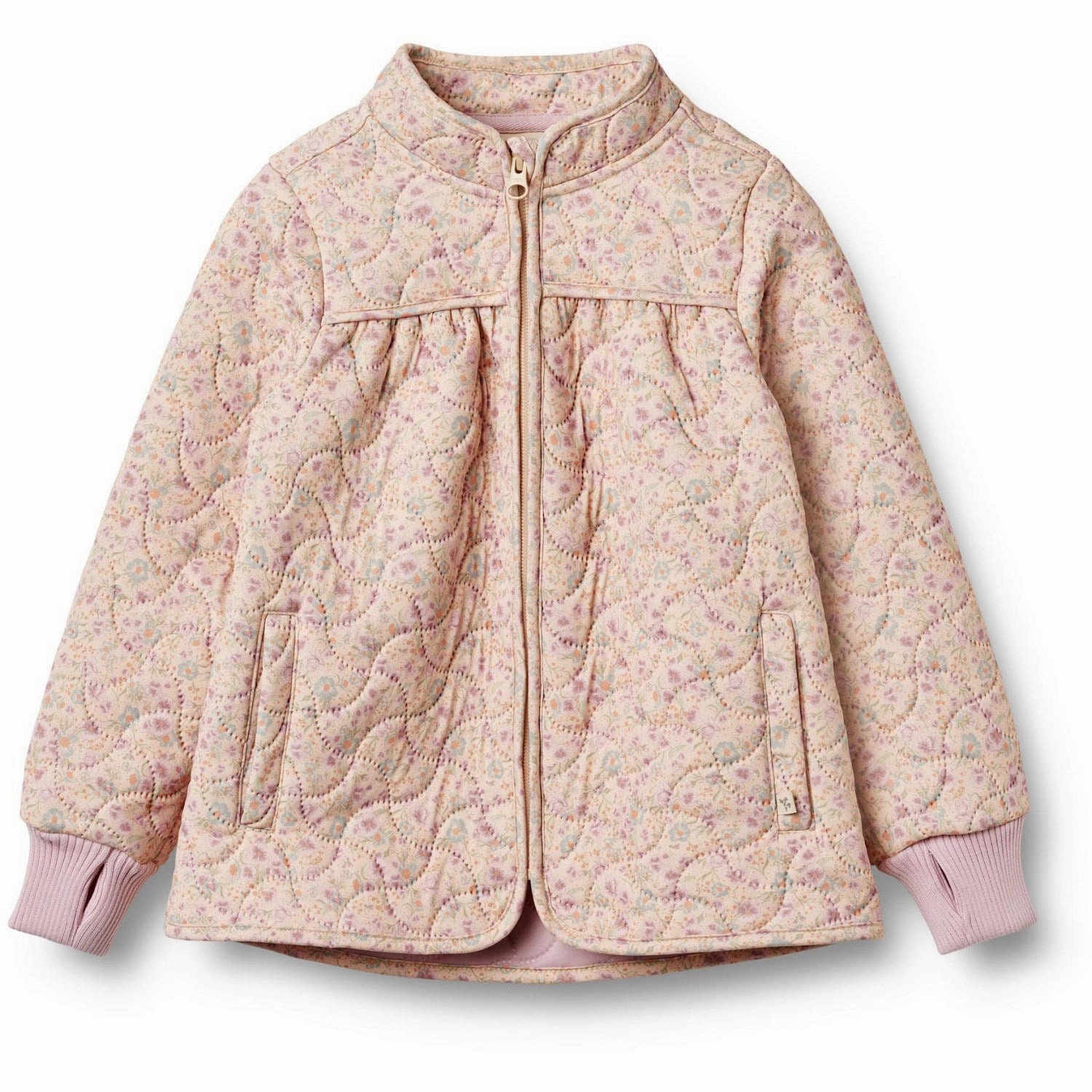 Wheat Pansies Thermo Jacket Tilde Quilted Interior