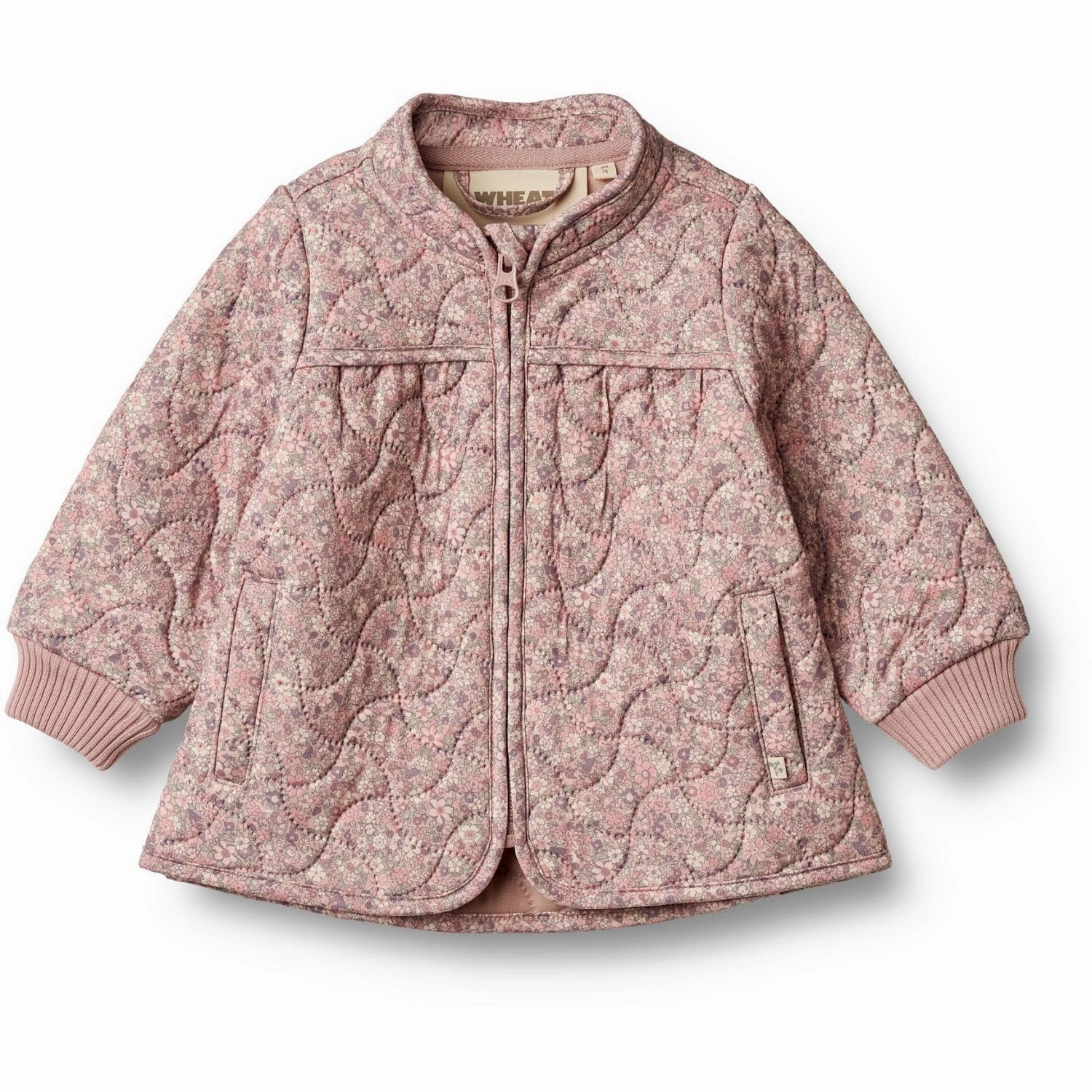 Wheat Powder Flower Meadow Thermo Jacket Tilde Flexible Daily Fit Layered construction