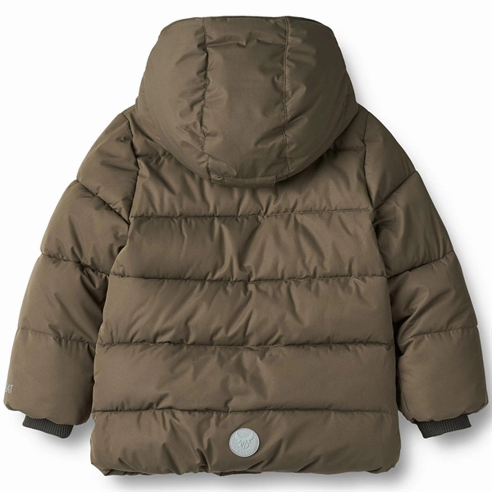 Wheat Puffer Jacket Gael Autumn Soil Checkered Style Button Closure