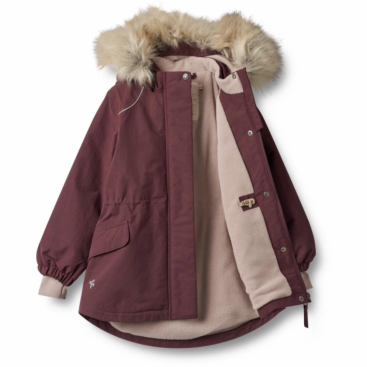 Wheat Purple Dawn Jacket Mathilde Tech DoubleLayered Collar Versatile Style
