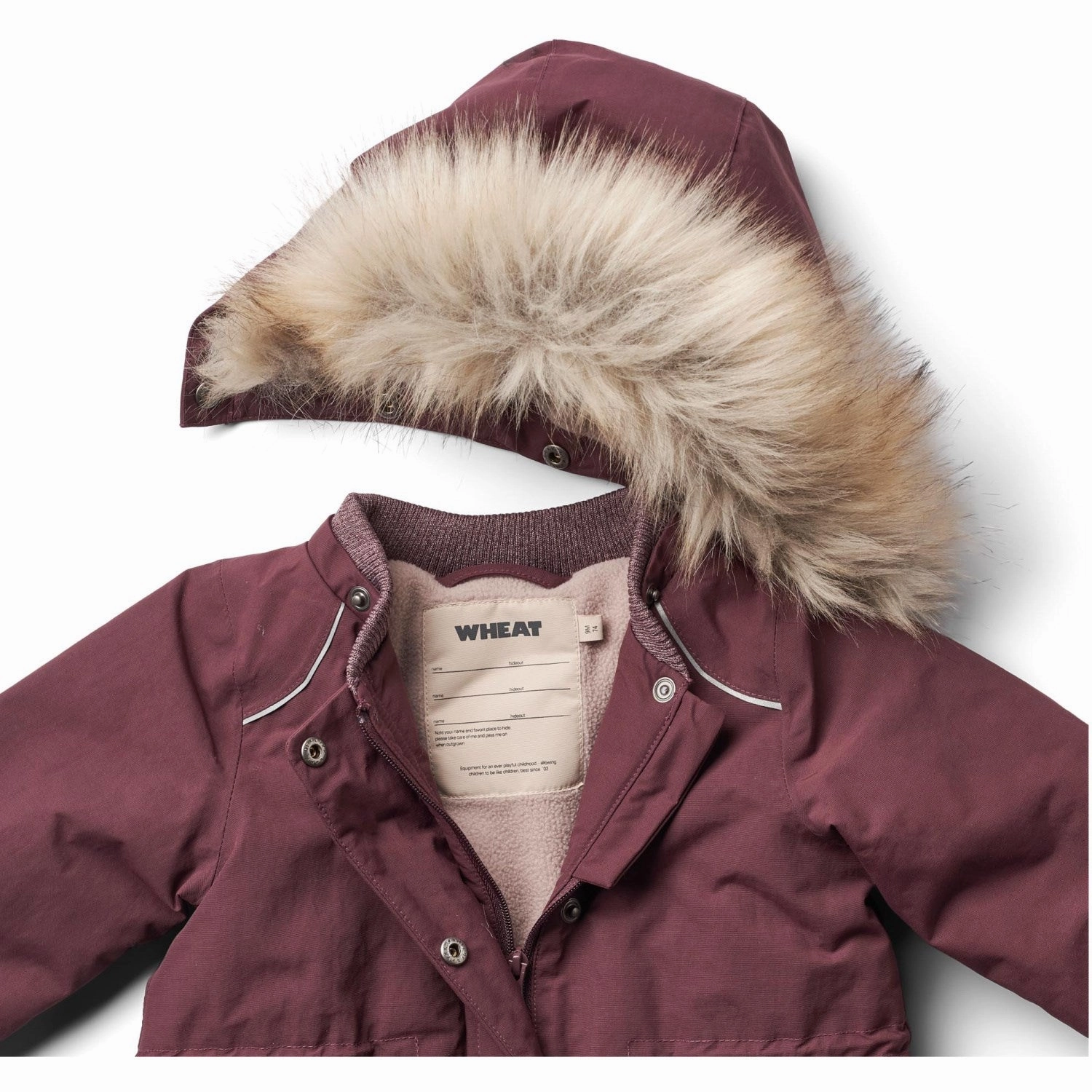 Wheat Purple Dawn Jacket Mathilde Tech Non Restrictive Mobility Lined Pockets