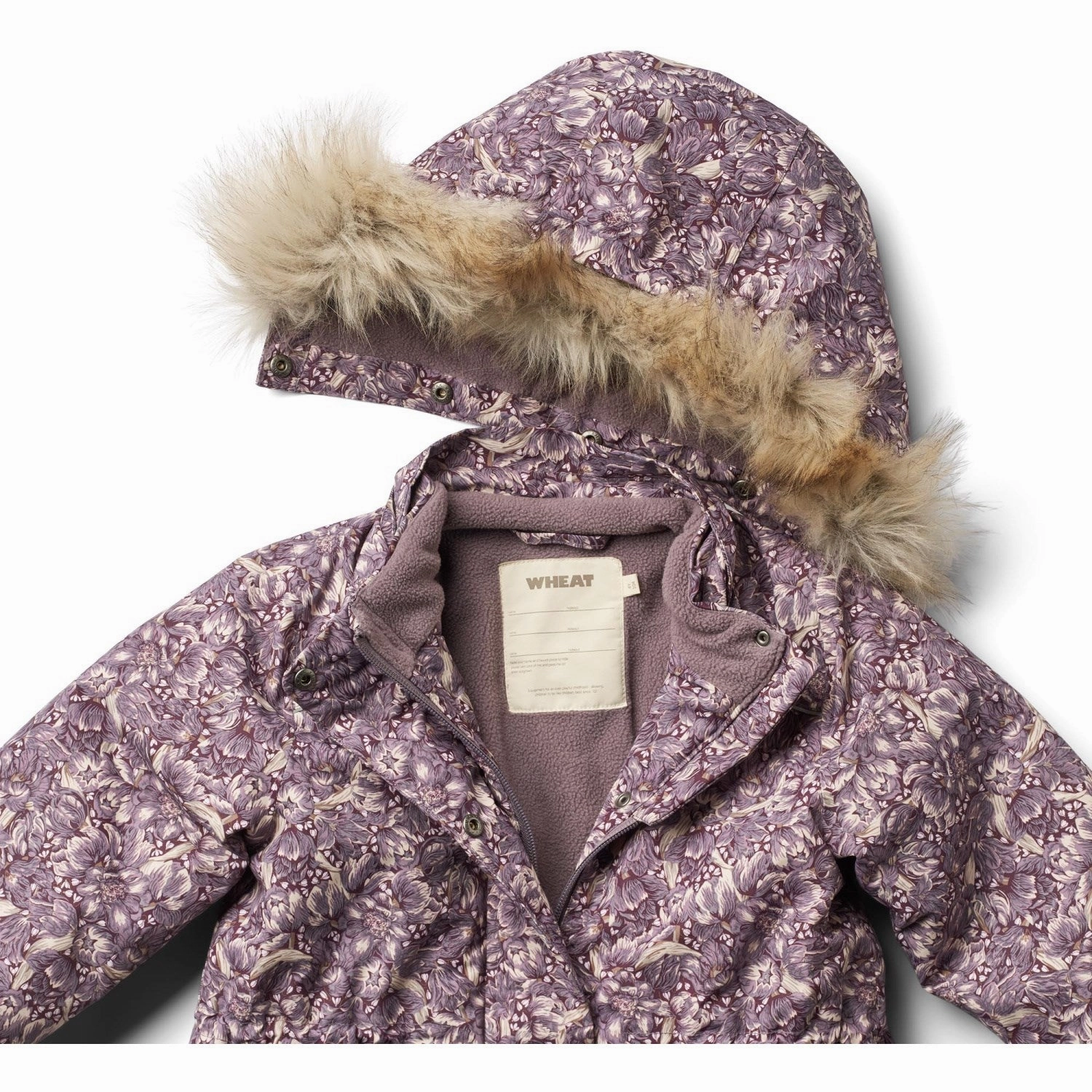 Wheat Purple Tulips Jacket Mathilde Tech Packable Technology