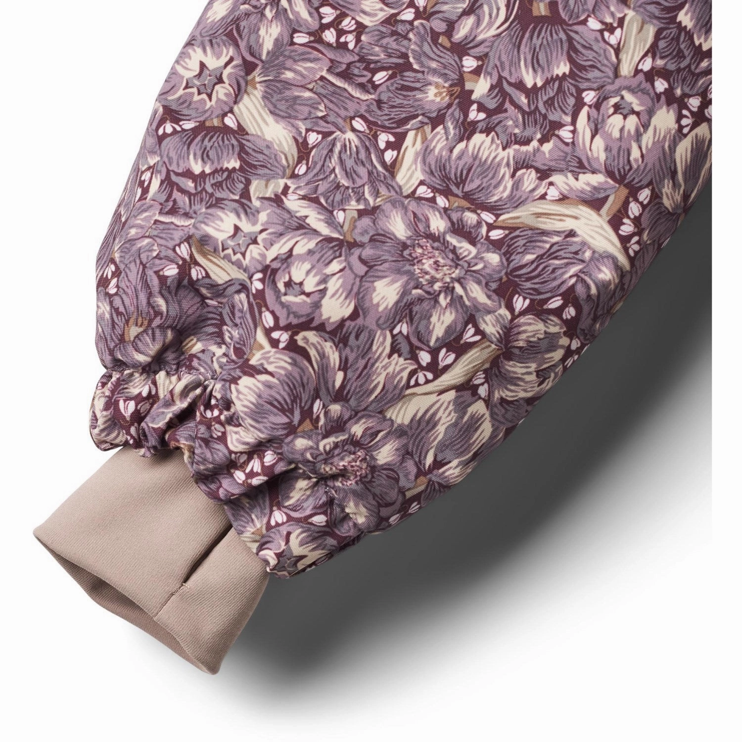 Wheat Purple Tulips Jacket Mathilde Tech Thermal Insulated Rubberized Trims
