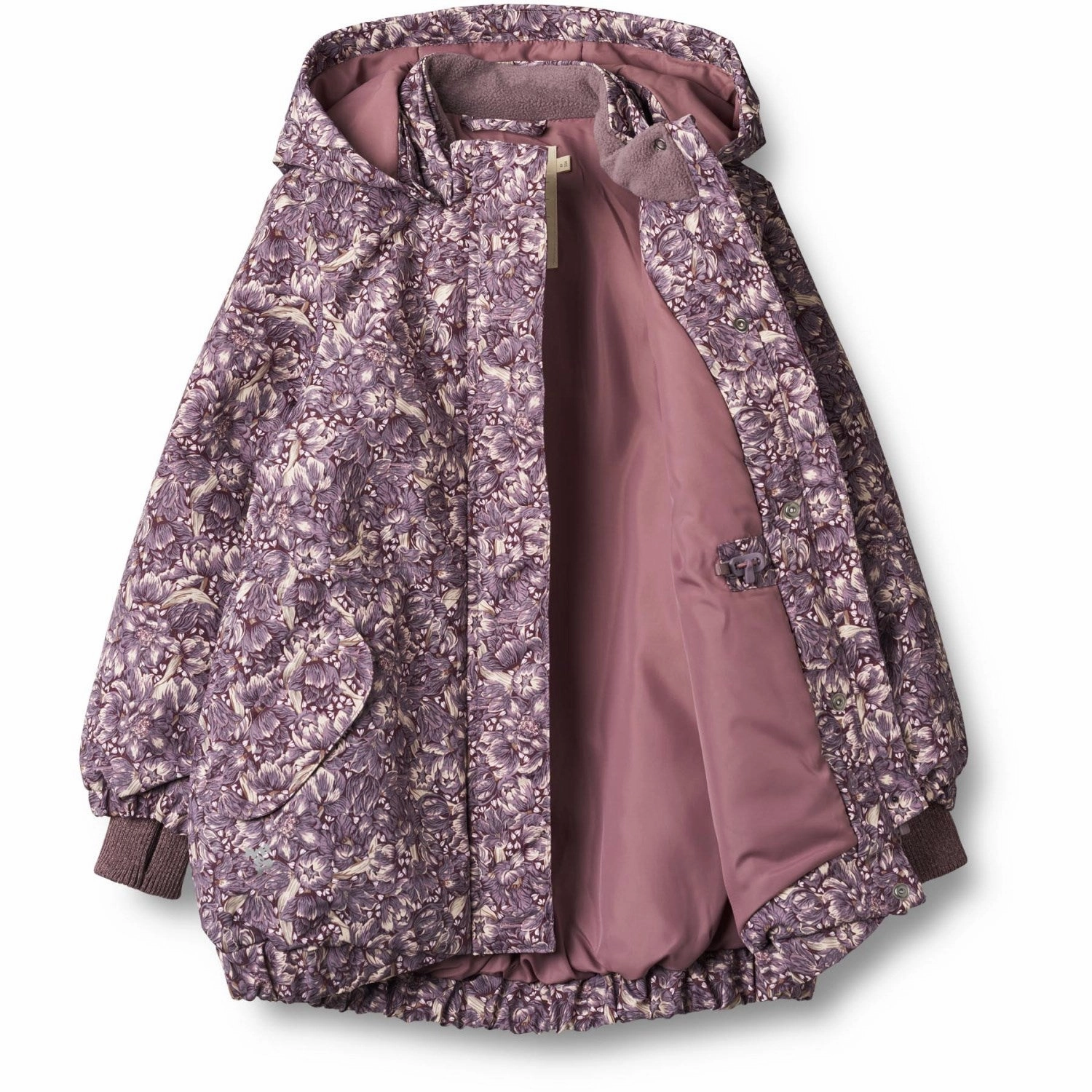 Stretch Comfort Fit TemperatureRegulating Fabric Wheat Purple Tulips Jacket Tove Tech