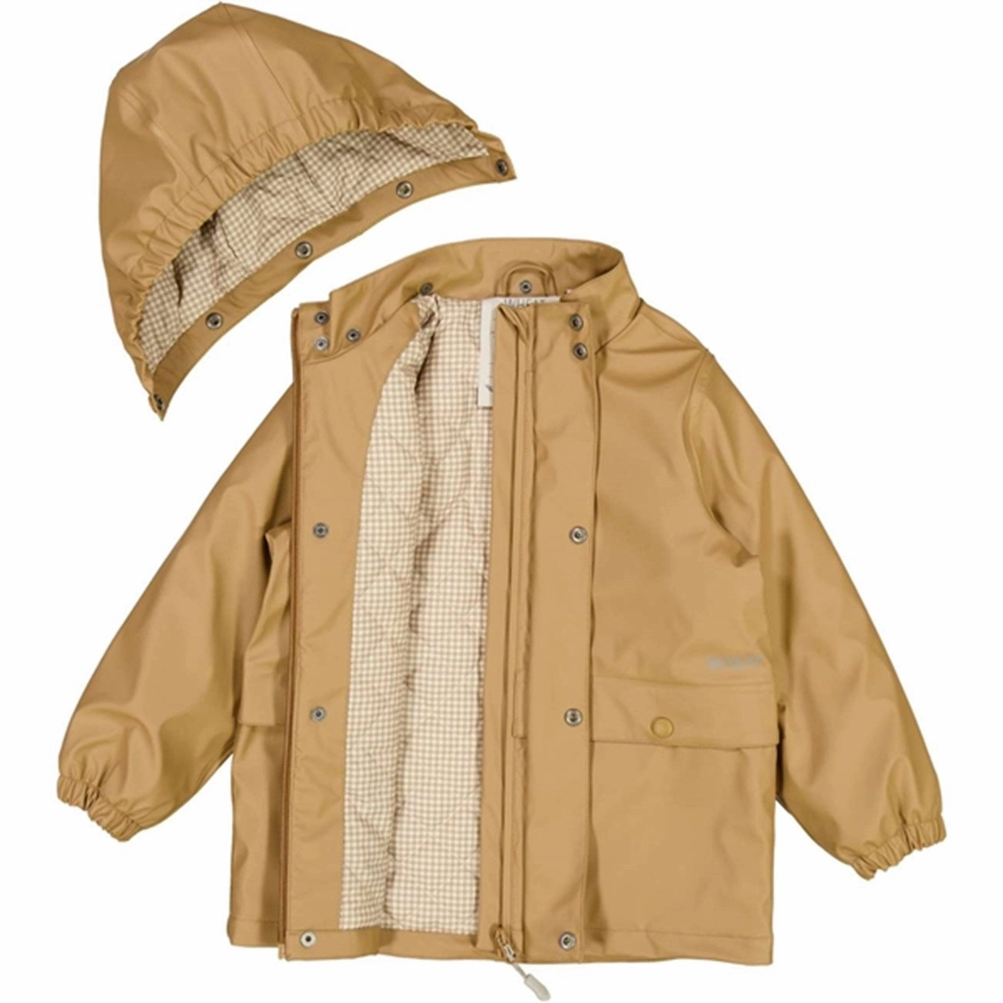 Wheat Rain Coat Ajo Thermo Cappuccino Nylon Shell Construction Tear Resistant Weave