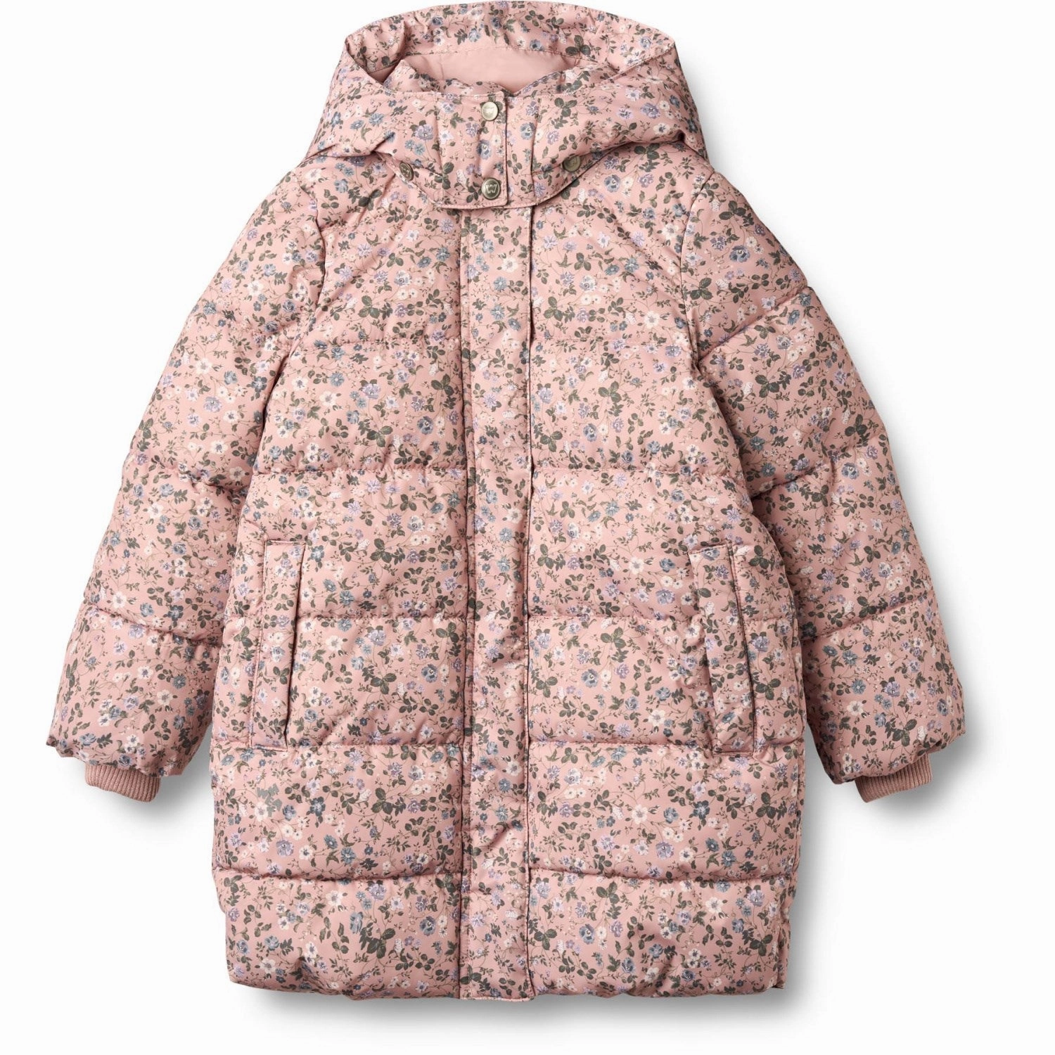 Modular Layering System CompressionPackableFabric Wheat Rose Powder Flowers Puffer Coat Yrsa