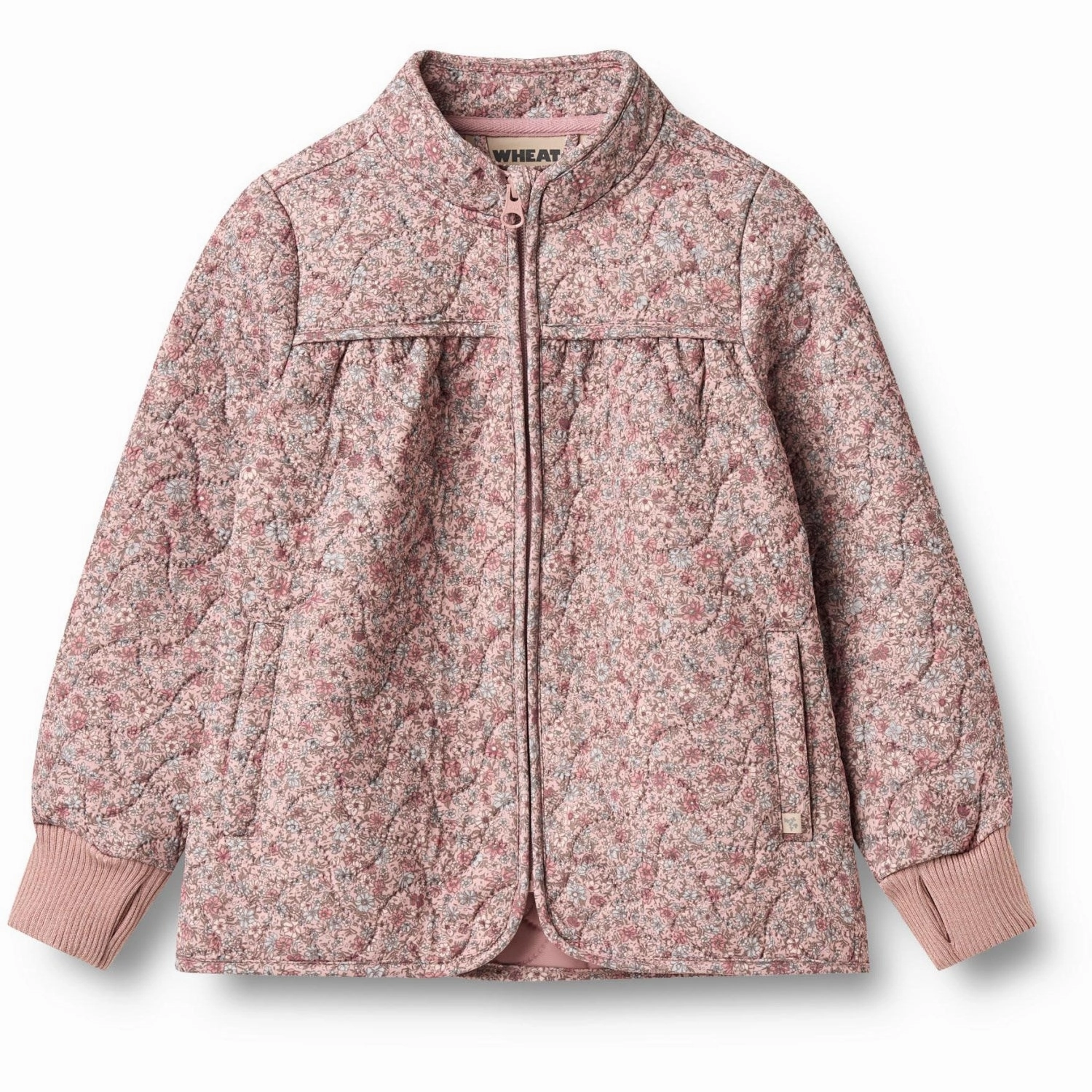Wheat Soft Lavender Flowers Thermo Jacket Thilde Casual Chill Look