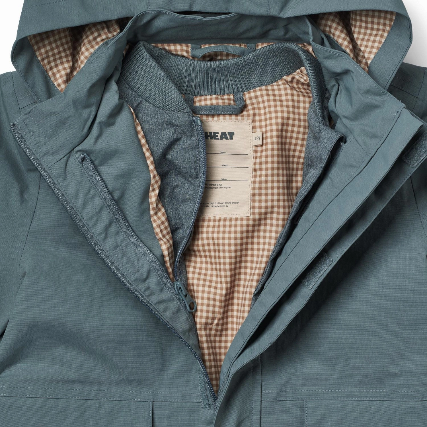 Easy Care Material HoodedStyle Wheat Stormy Weather Parka Alke Jacket