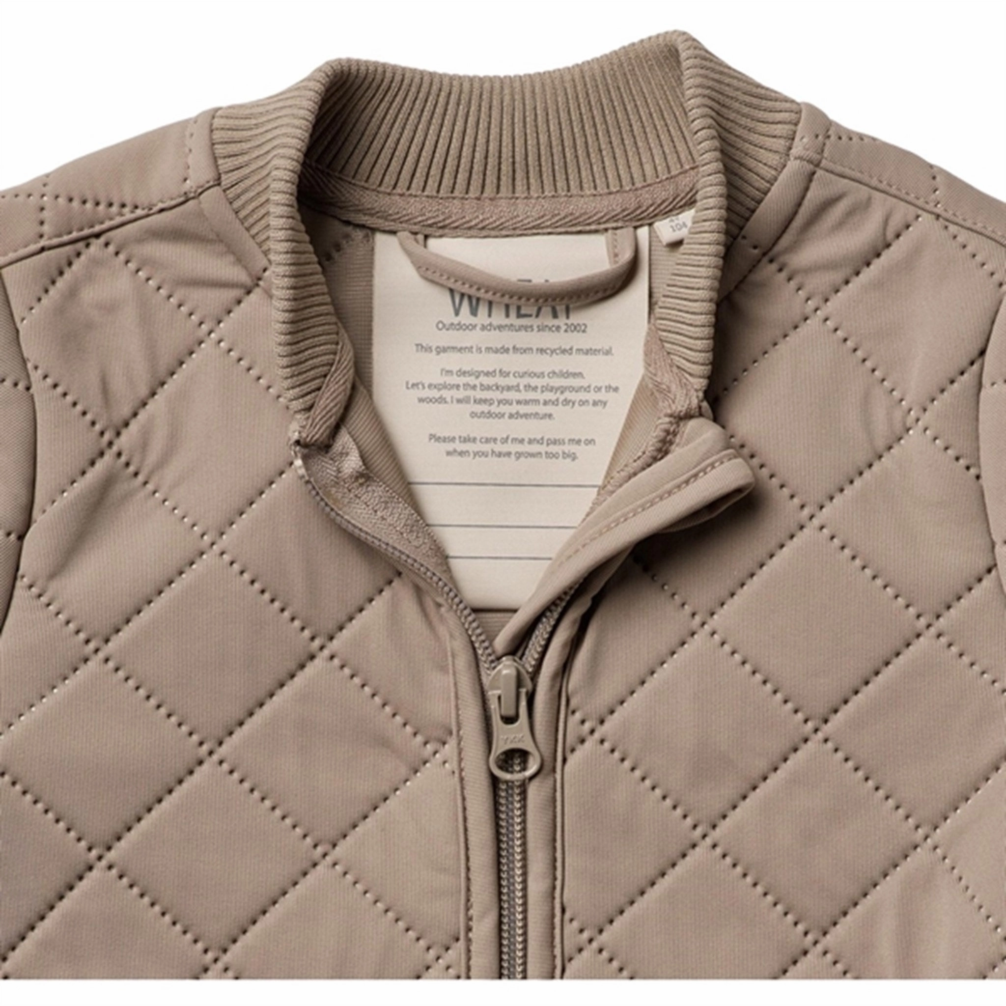 Minimal Travel Look Wheat Thermo Beige Stone Jacket Loui