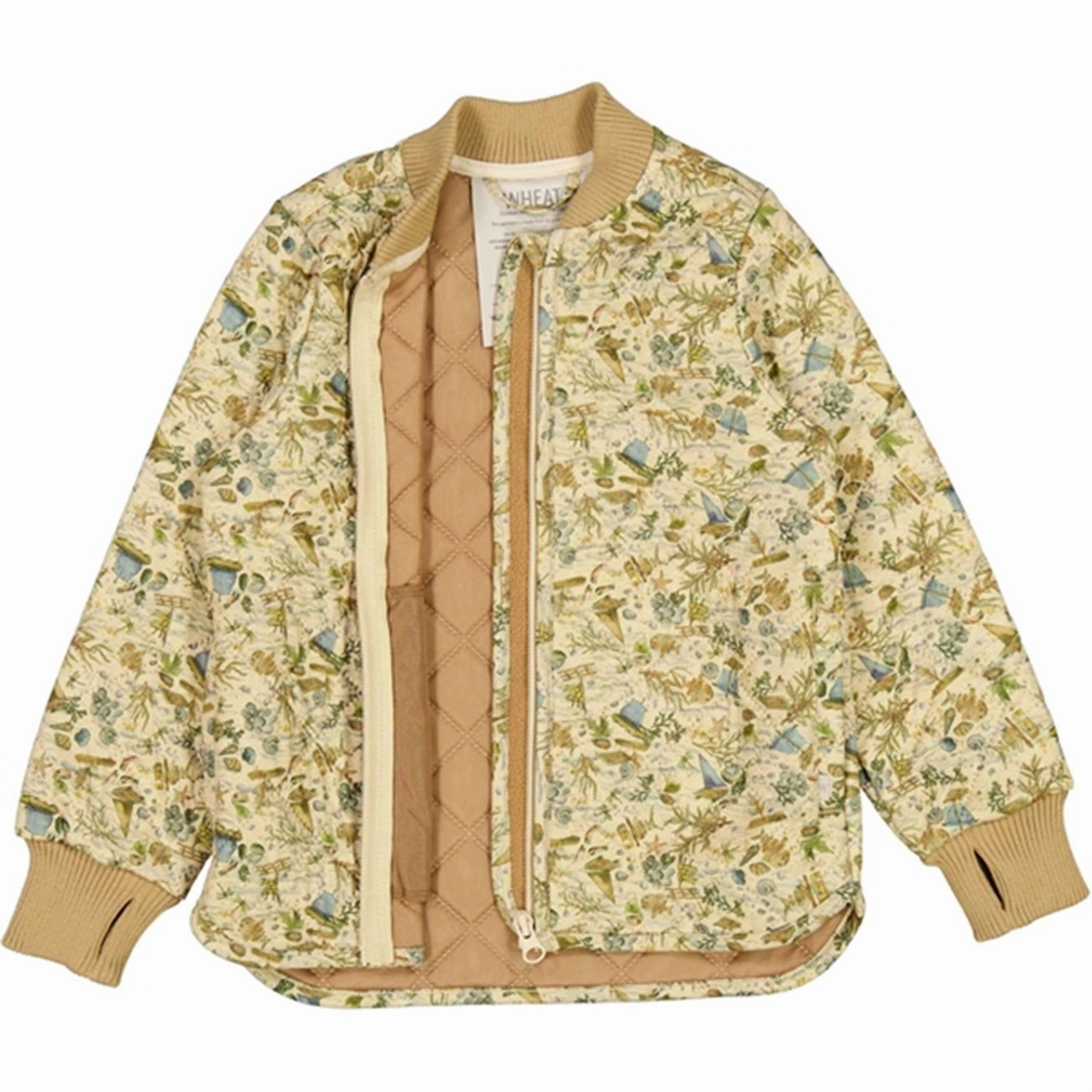 Rubberized Zippers Wheat Thermo Clam Beach Jacket Loui