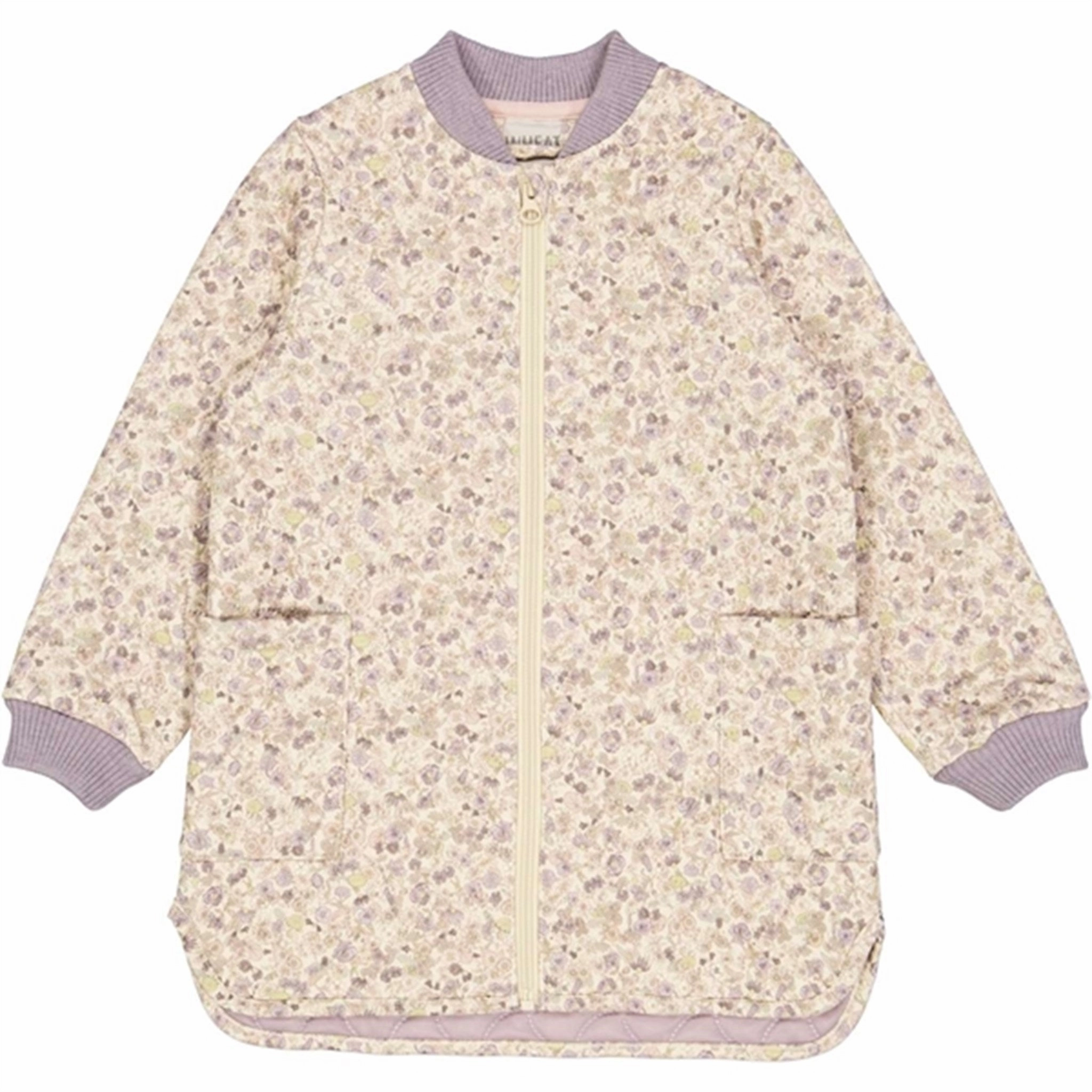 Subtle Color Tone Wheat Thermo Clam Flower Field Jacket Herta
