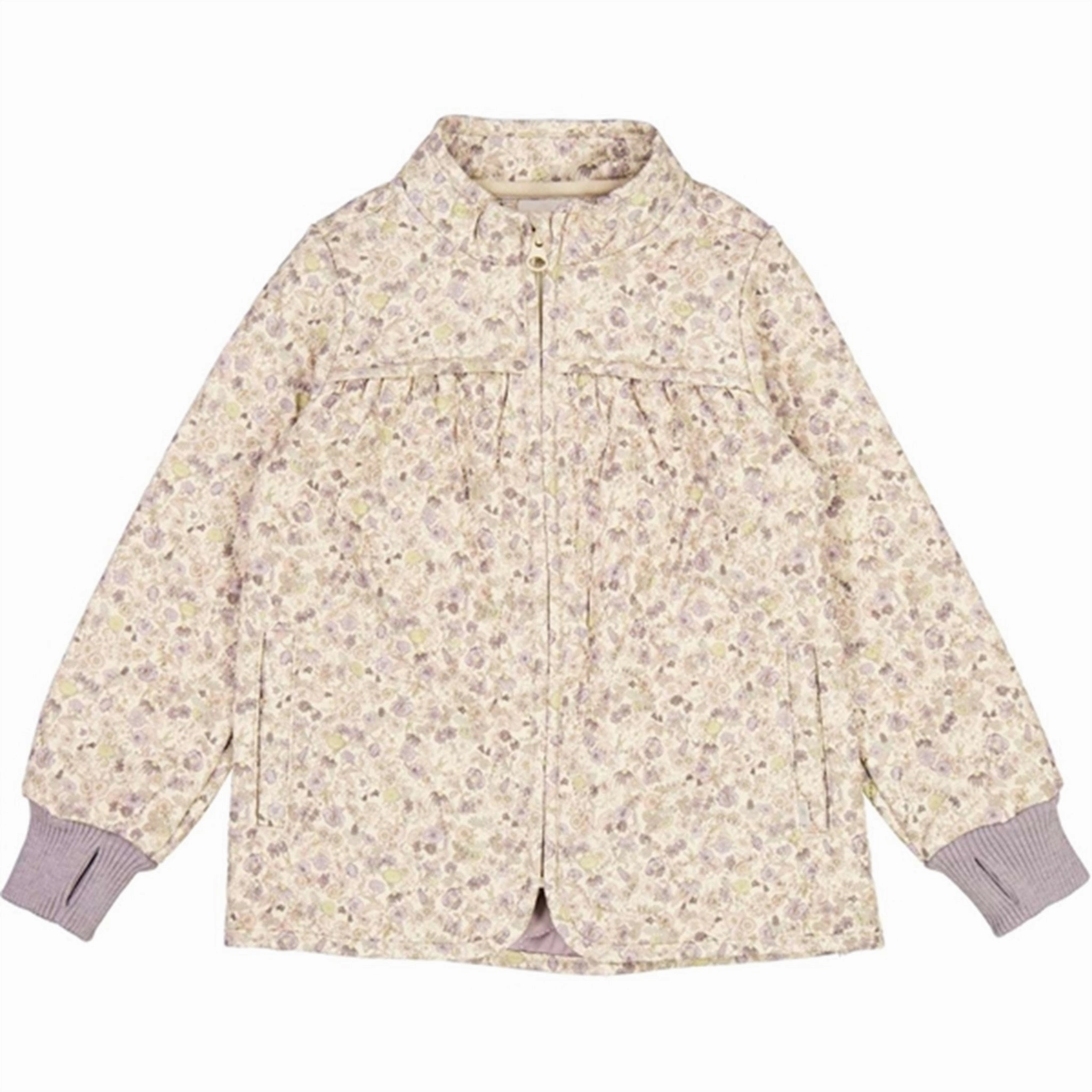 Wheat Thermo Clam Flower Field Jacket Thilde Wool blend Teflon Coated