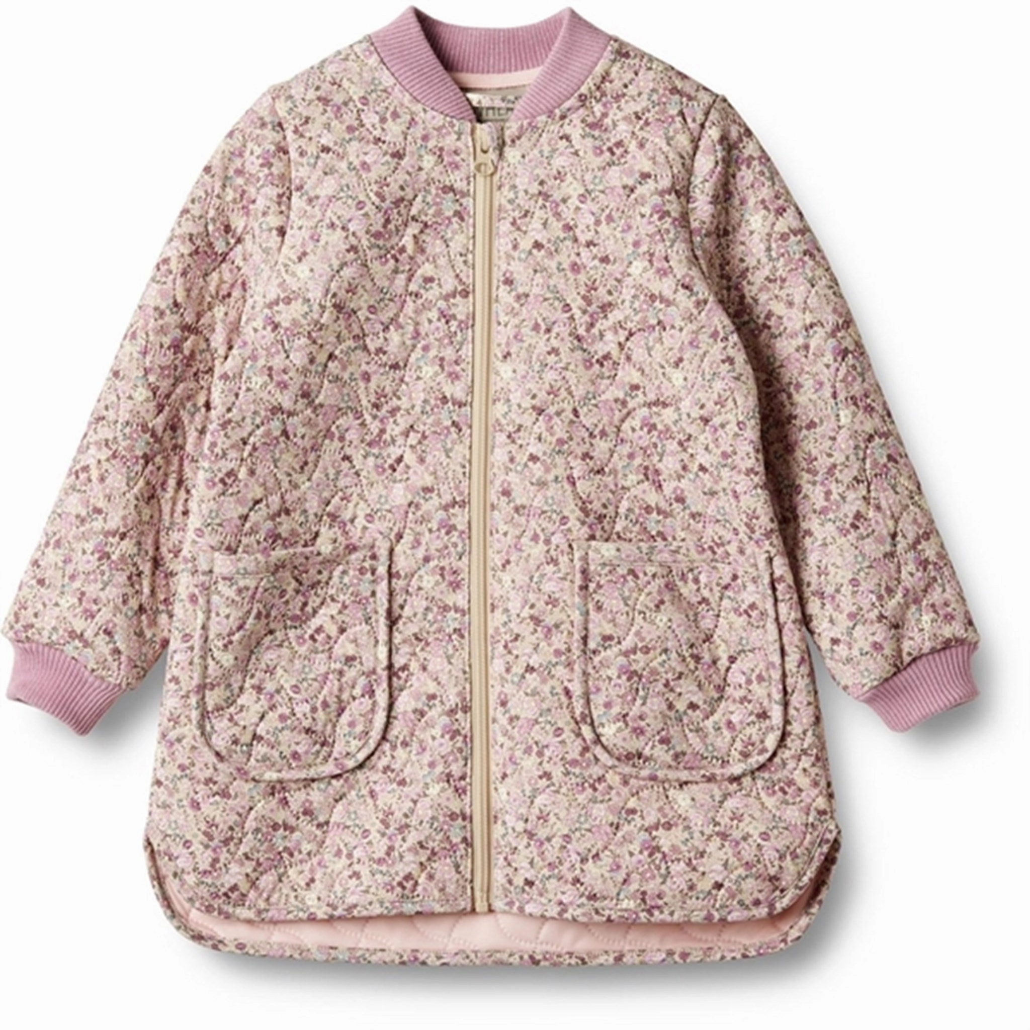 Compact Travel Friendly HybridLayerCompatibility Wheat Thermo Clam Multi Flowers Jacket Herta