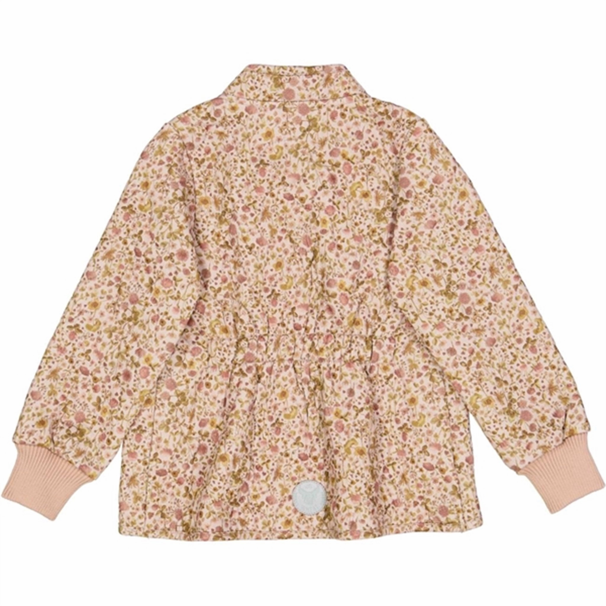 Wheat Thermo Watercolor Flora Jacket Thilde Reflective Zippers Outdoor Ready
