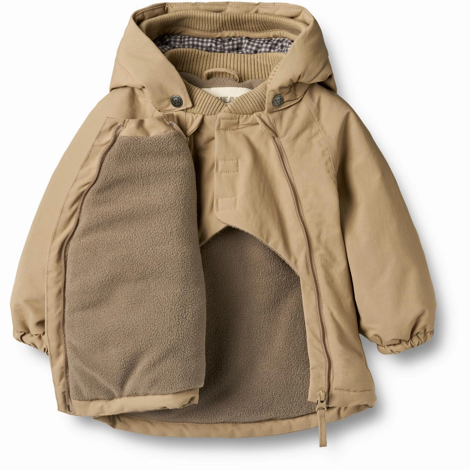 Wheat Walnut Jacket Sascha Noise Free Material