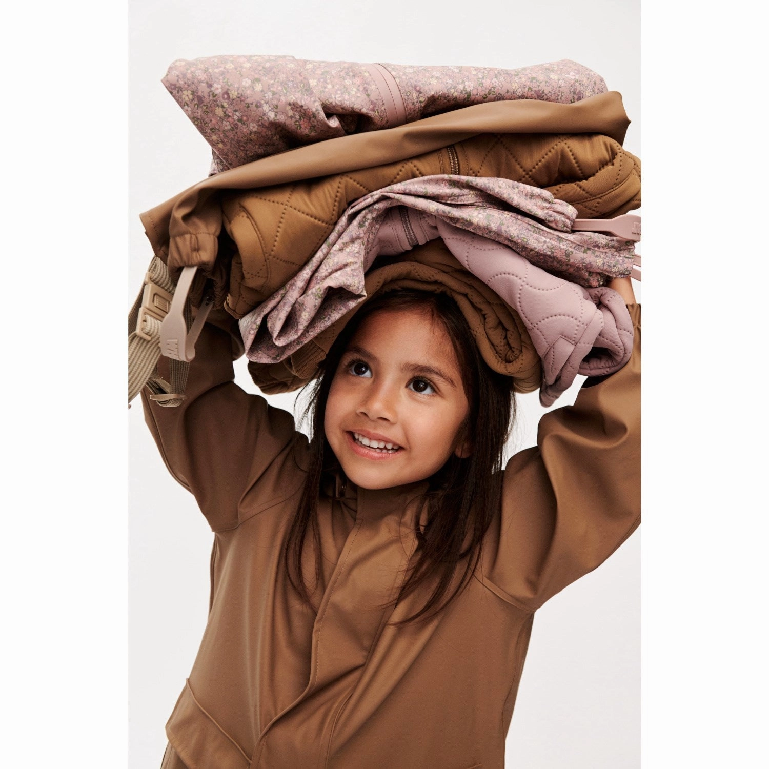 WeatherproofZipper Soft Cover Wheat Warm Rose Thermo Jacket Tilde