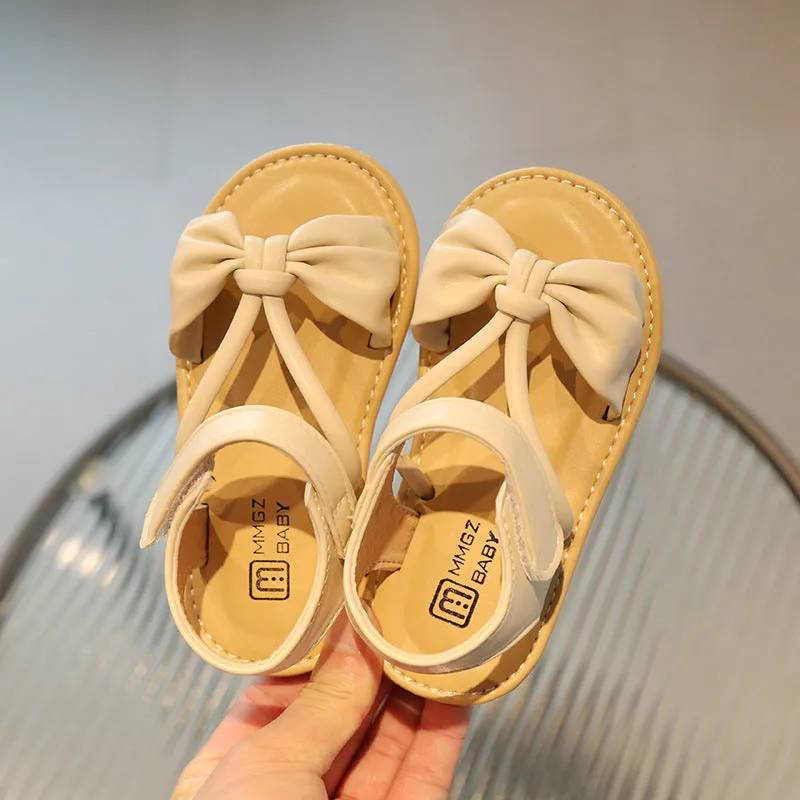 Wholesale Velcro Princess Sandals Leather Baby Supplies