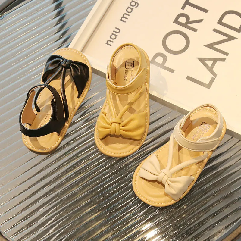 Wholesale Velcro Princess Sandals Leather Baby Supplies