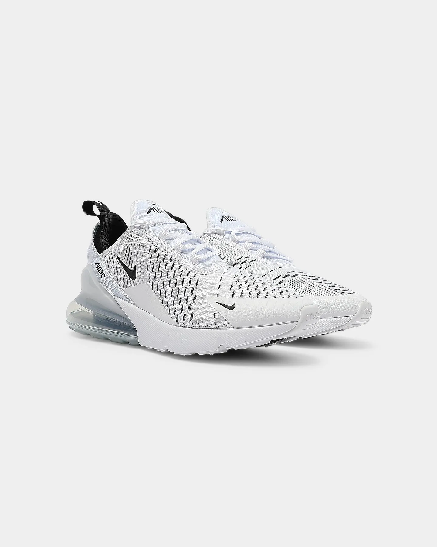 Nike Women's Air Max 270 White/Black/White turf shoes