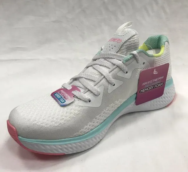 Skechers scarpa sportiva da donna Solar Fuse Brisk Escape 13328WMLT bianco Supportive Design