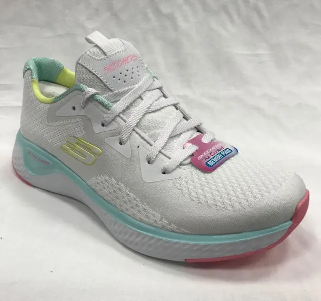 Skechers scarpa sportiva da donna Solar Fuse Brisk Escape 13328WMLT bianco evening running