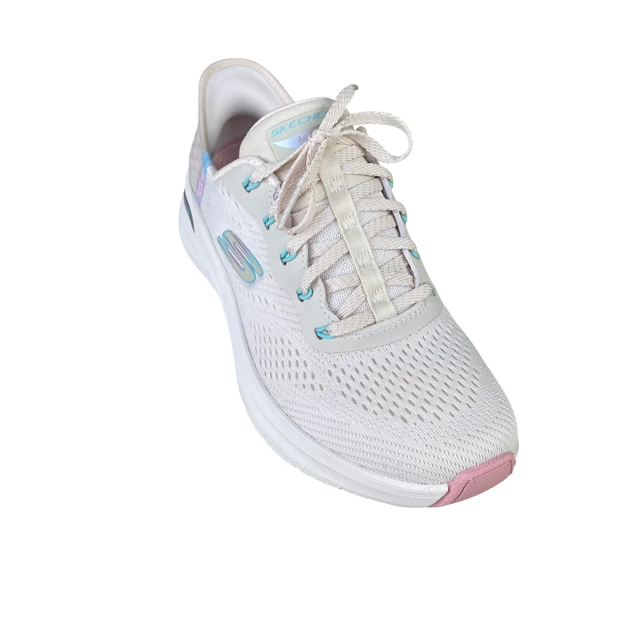 Skechers scarpa sneakers da donna Slip-Ins Arch Fit 2.0 Easy Chic 150066/NTPK naturale-rosa Revolutionary