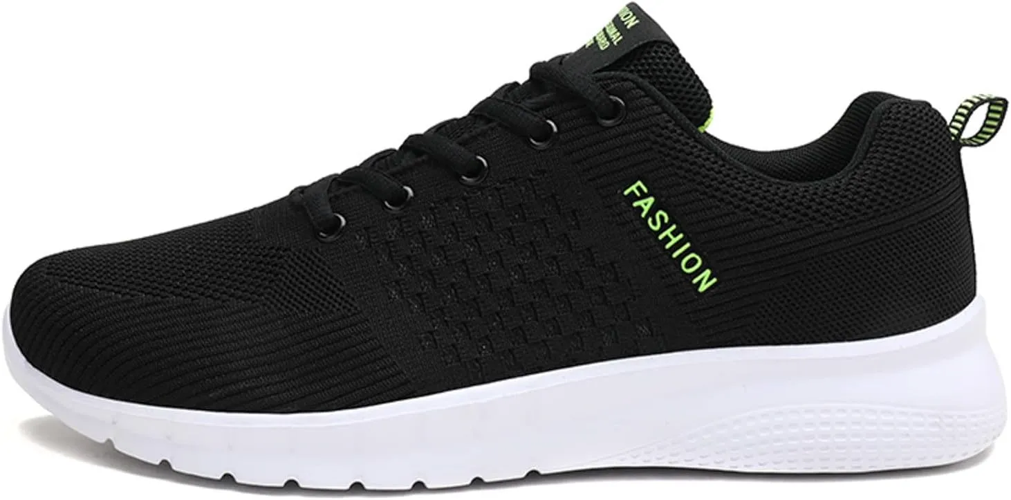 Wide Walking Shoes for Men Comfortable Breathable Stretch Canvas Slip on Sneaker Arch Support Plantar Fasciitis