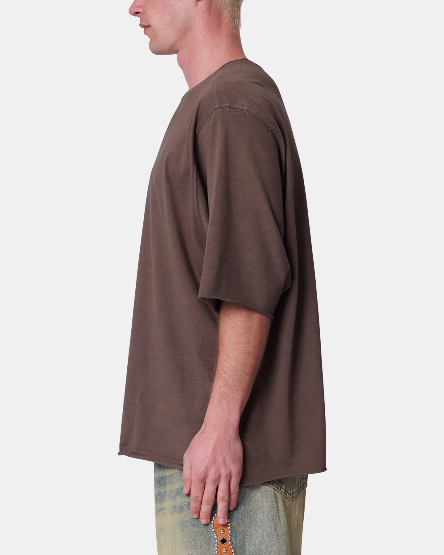 PocketDetail MNML OG Oversized T-Shirt Muddy Grey