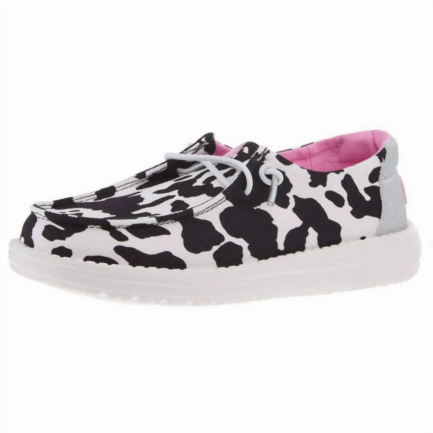 Youth Cowgirl Sparkle Shoes In Black & White Breath Ease Everyday Performance