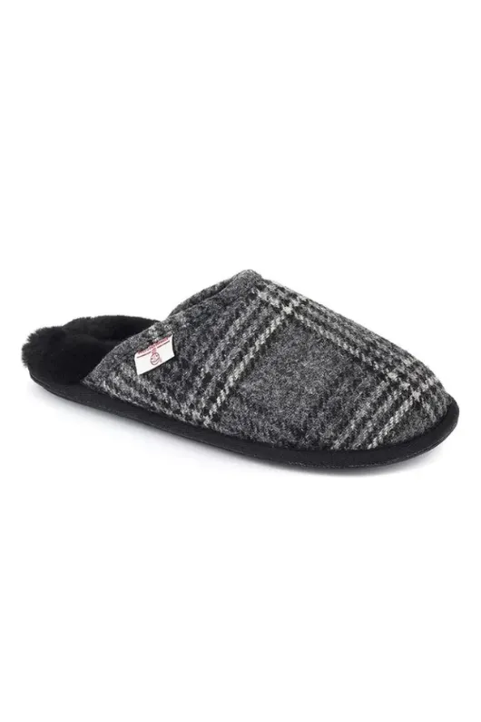 William Harris Tweed Mule Slippers