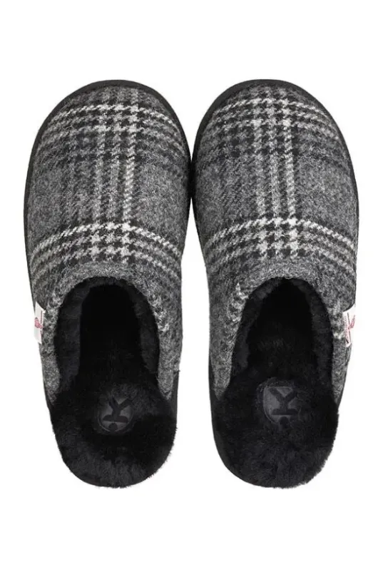 William Harris Tweed Mule Slippers