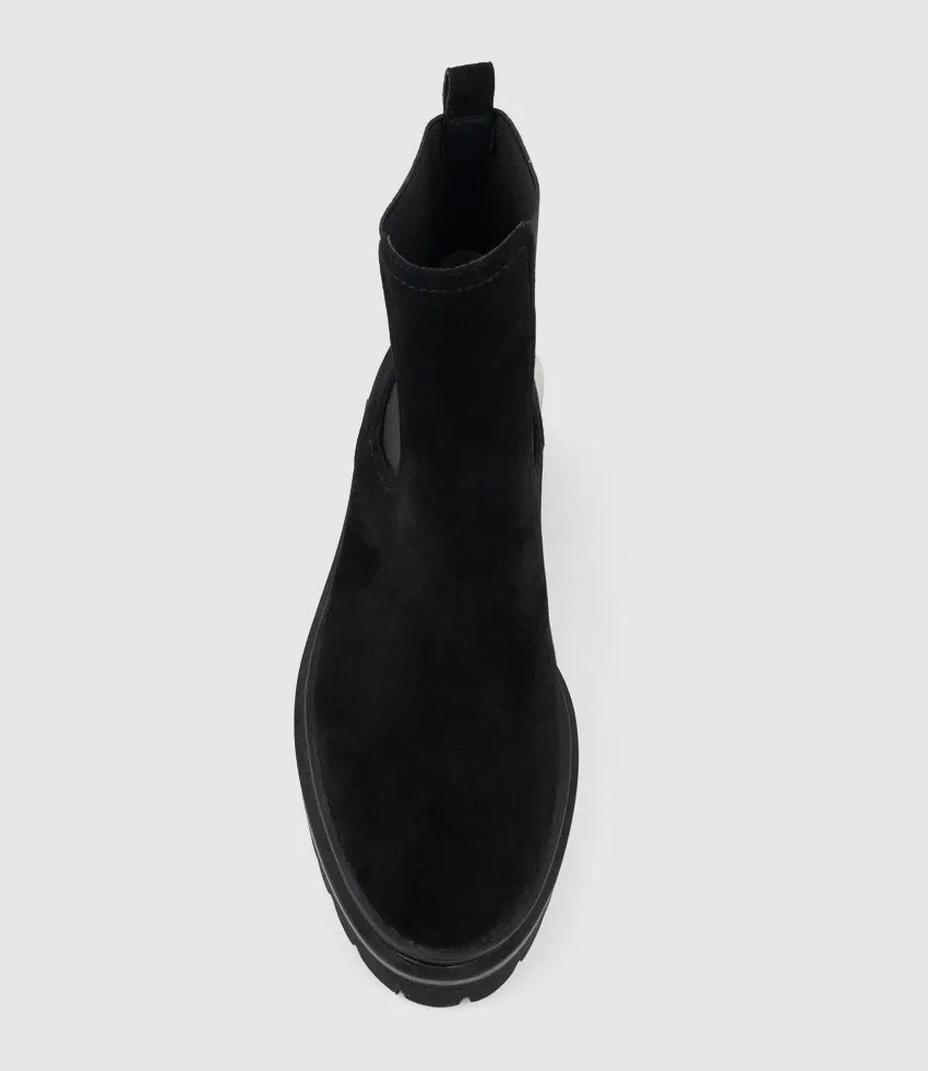 WILMOTT Chukka Boot on EVA Sole in Black Suede