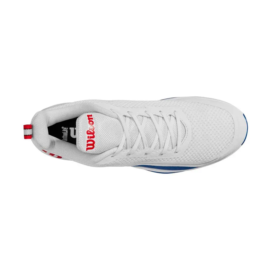 Wilson Rush Pro Lite Mens White/ Deja Vu Blue/Wilson Red