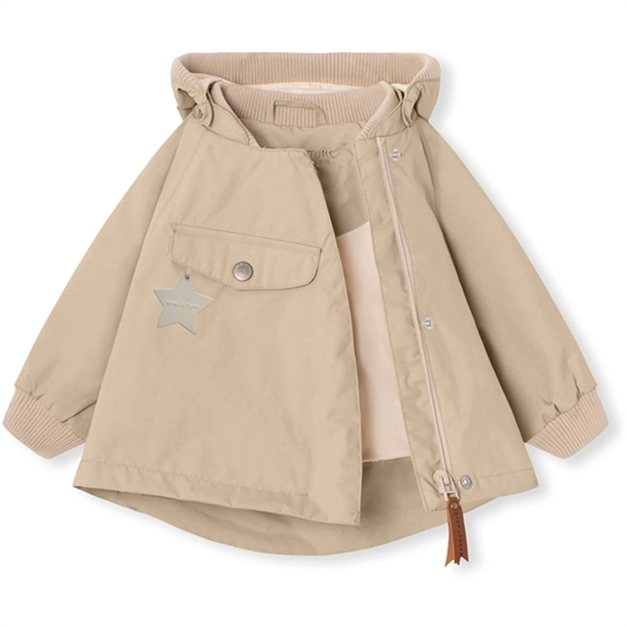 MINI A TURE WAI Spring Jacket Sesame PFC Free Waterproofing
