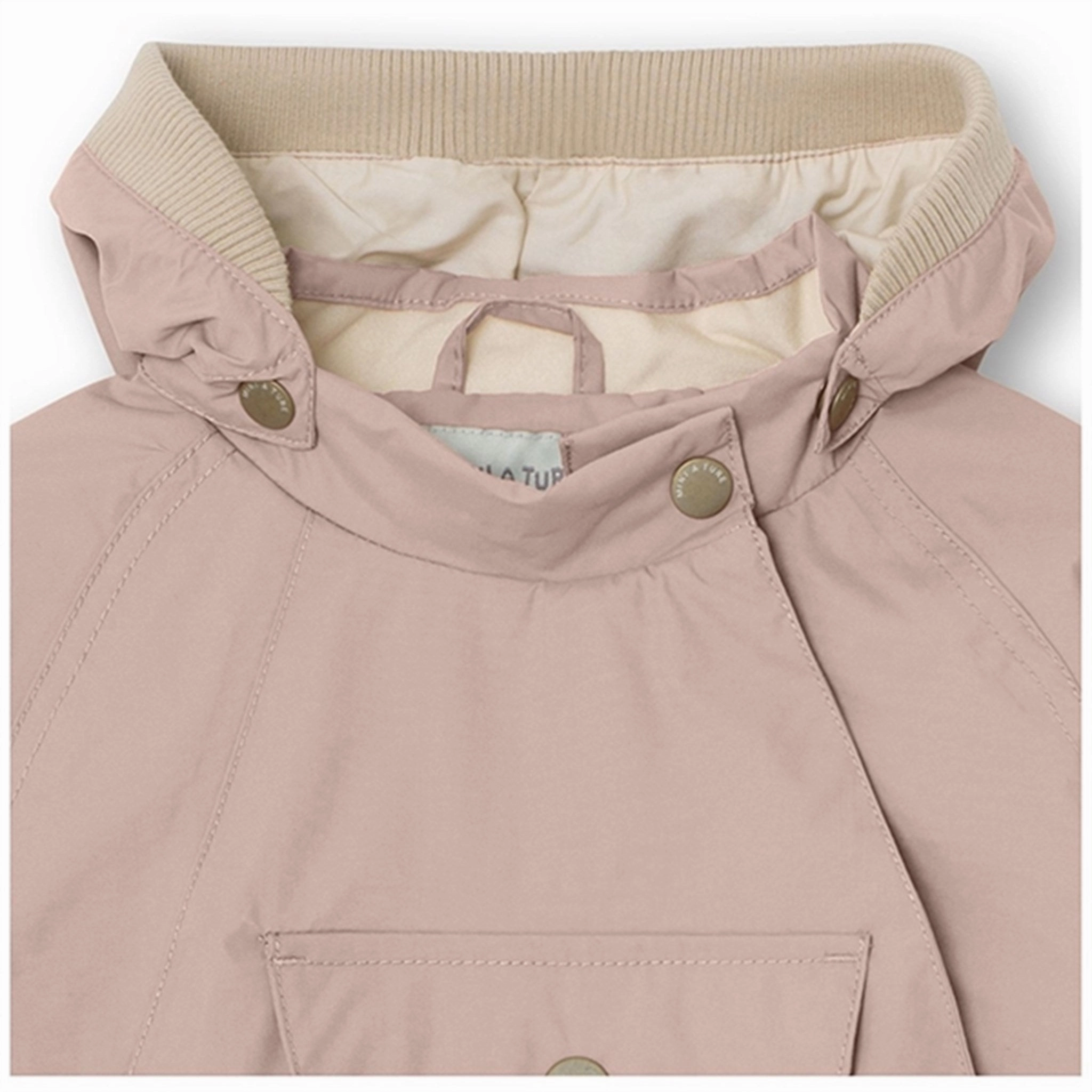 ZipperClosure Waterproof Fabric MINI A TURE Wai Spring Jacket Rose Smoke
