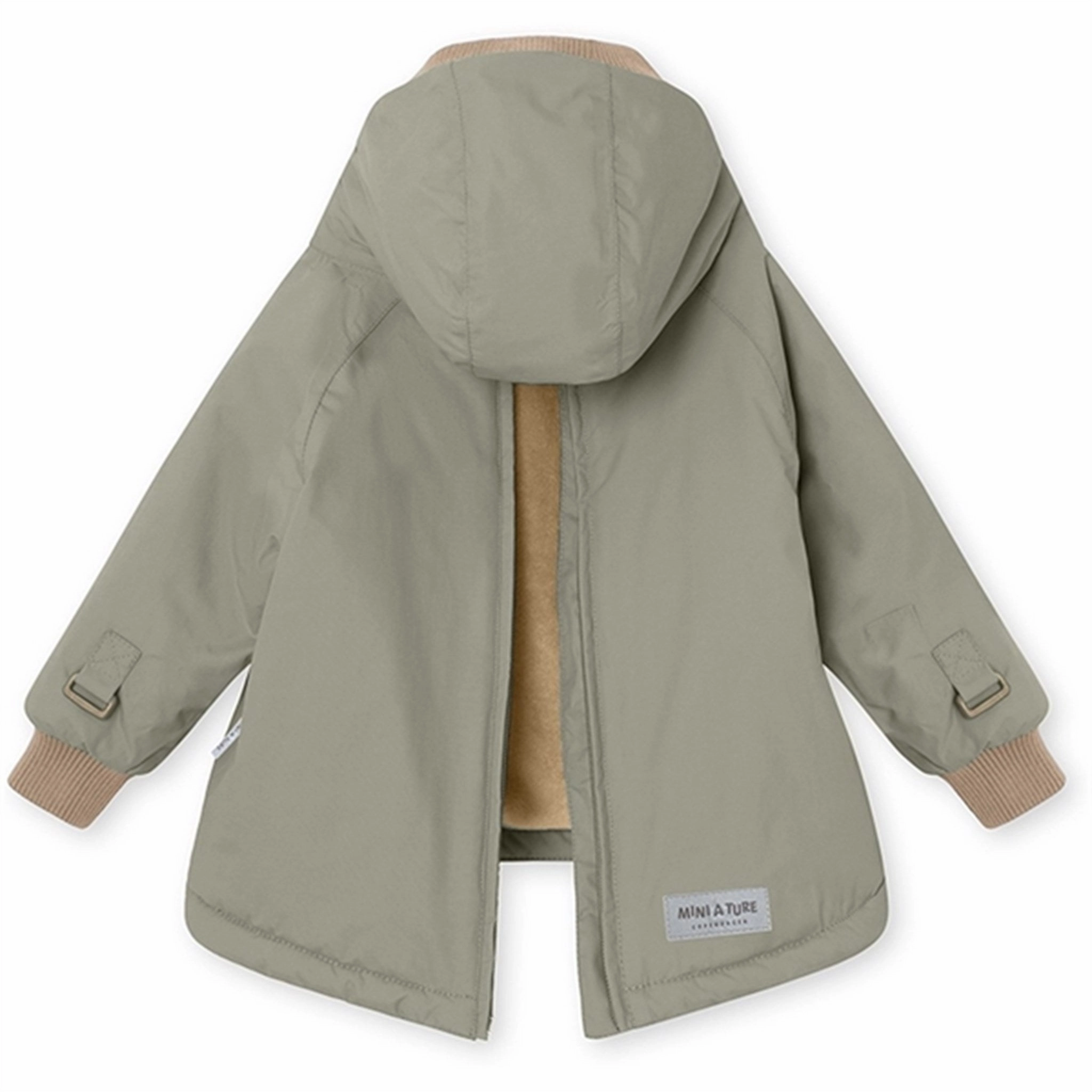 MINI A TURE Baby Wen Anorak Vert LowProfile Design Faux Fur Collar