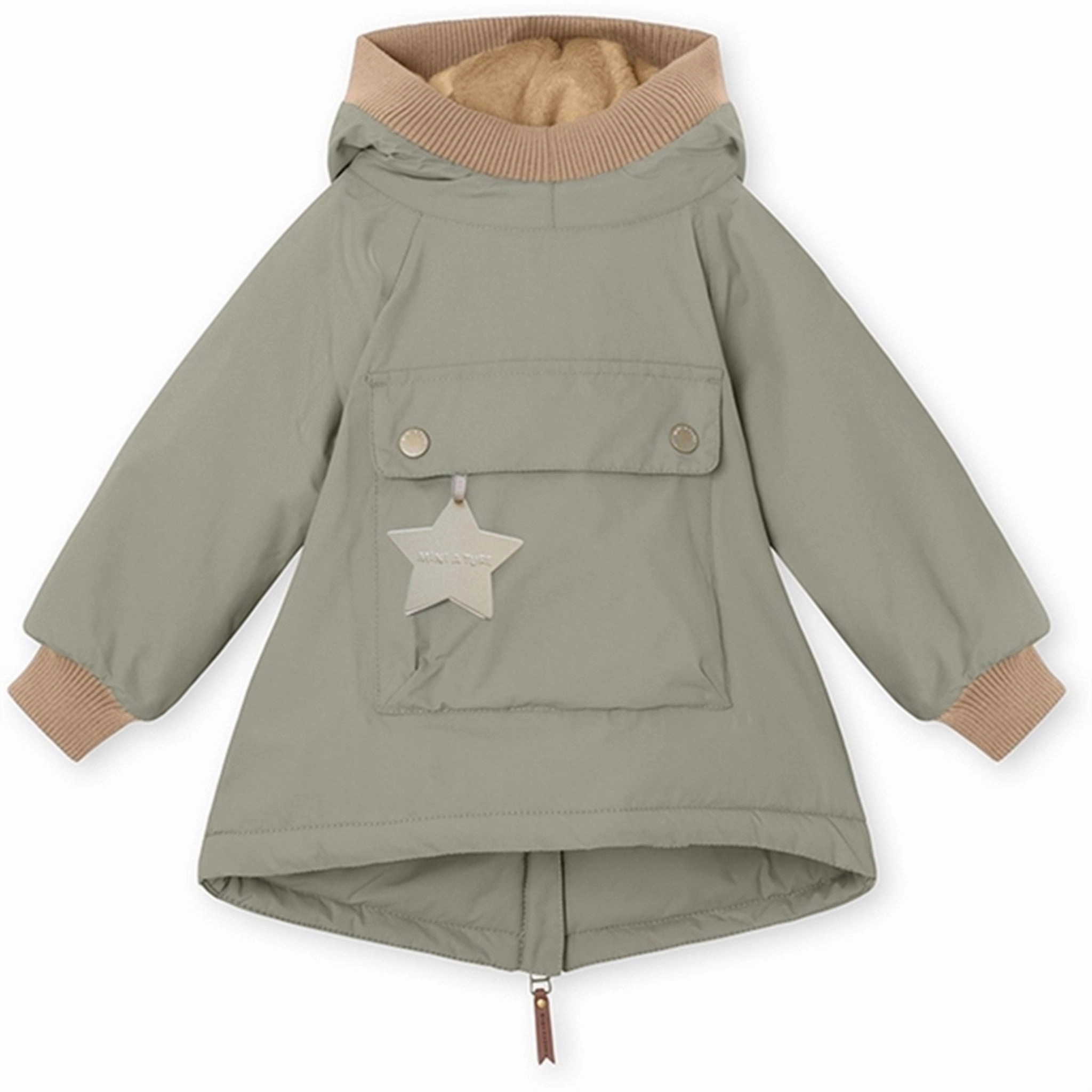 Crisp Detail Cool Tone MINI A TURE Baby Wen Anorak Vert